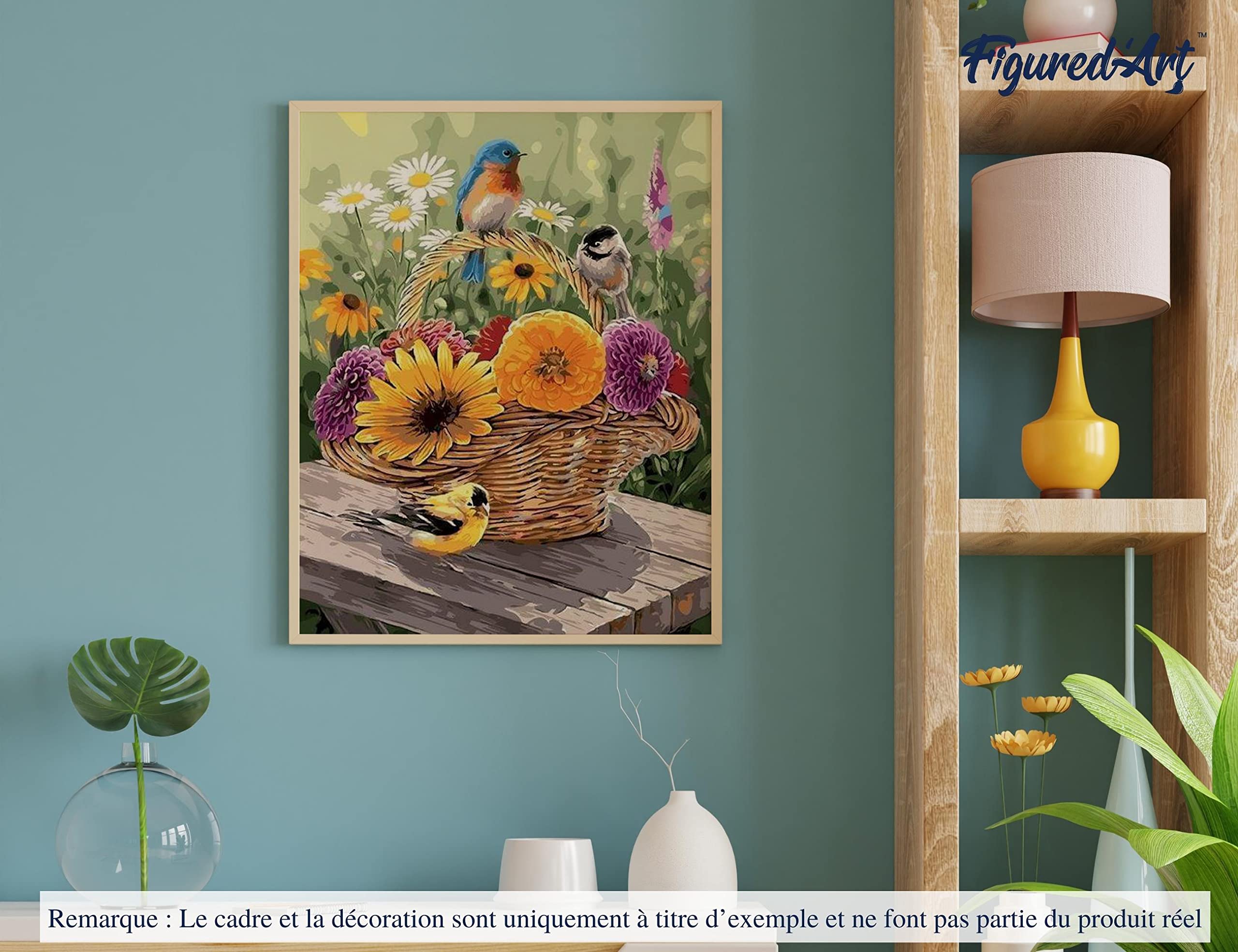 Kit De Pintura Por Números Para Adultos Y Niños – Lienzo De Lino 40x50 Cm Con Pinceles Y Colores Incluidos, Decoración De Pared Y Regalo Creativo