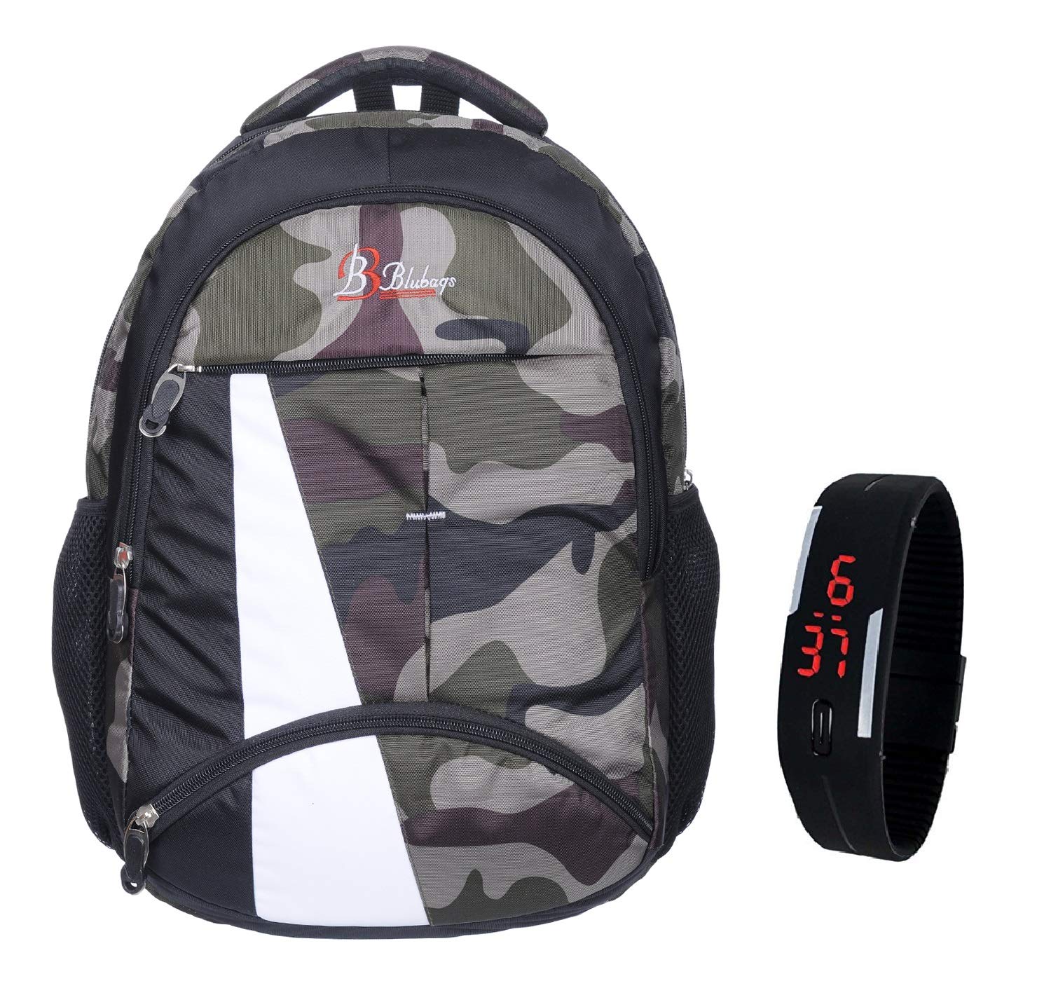 Blubags Super 36 Liters Casual School Backpack & Laptop Bagpack for Unisex and Led Watch (B07WYQ3YJW) Amazon Price History, Amazon Price Tracker