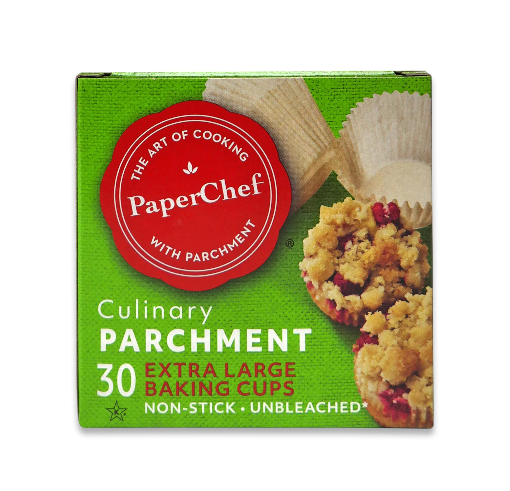 PaperChef - X-Large Parchment Baking Cups - Easy Release, Non-Stick Paper, Unbleached, Compostable - Perfect For Cupcakes and Muffins - 30 count - 4