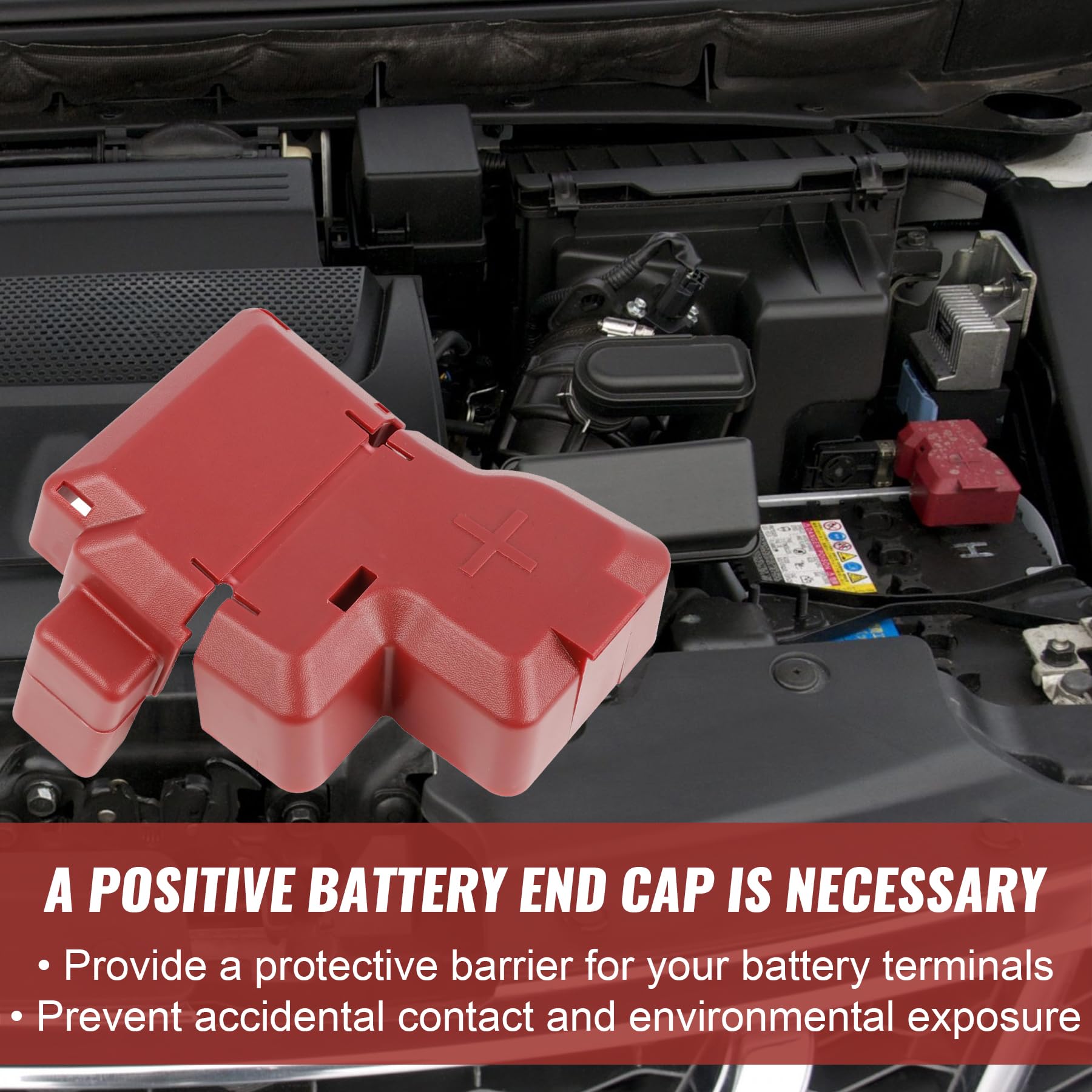 Amazon.com: Positive Battery Terminal Cover Cap Red