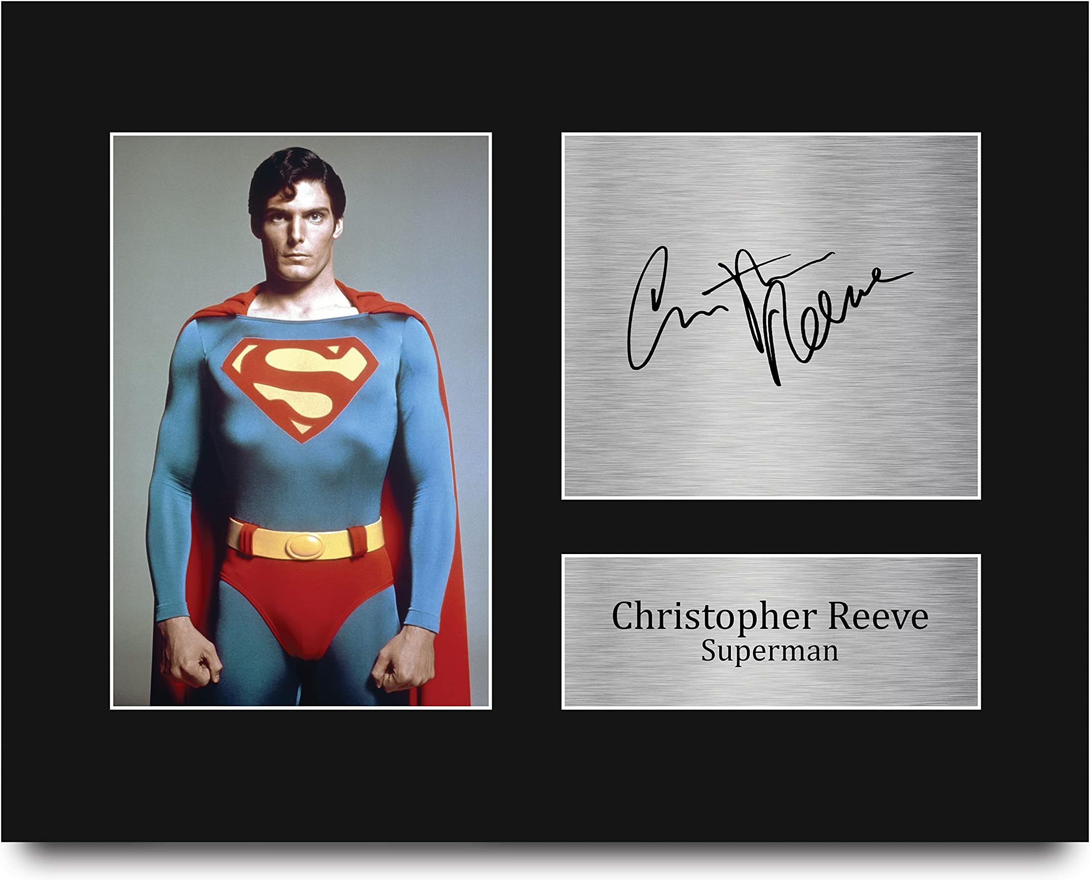 HWC Trading Christopher Reeve Superman Gifts USL Printed Signed Autograph Picture for Movie Memorabilia Fans - US Letter Size