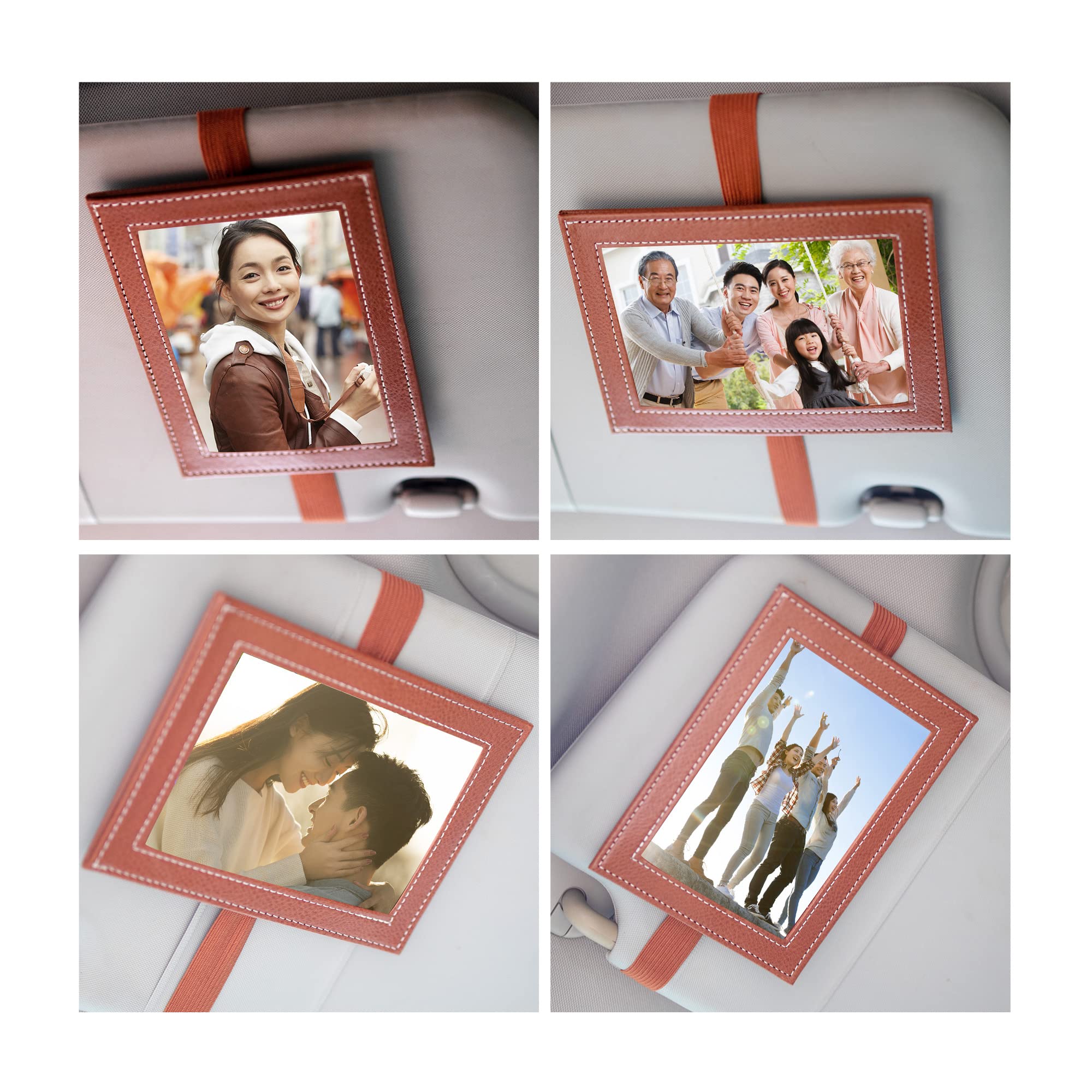 Amazon.co.jp: [TEMLUM] 車用 フォトフレーム 車載 額縁 車飾り