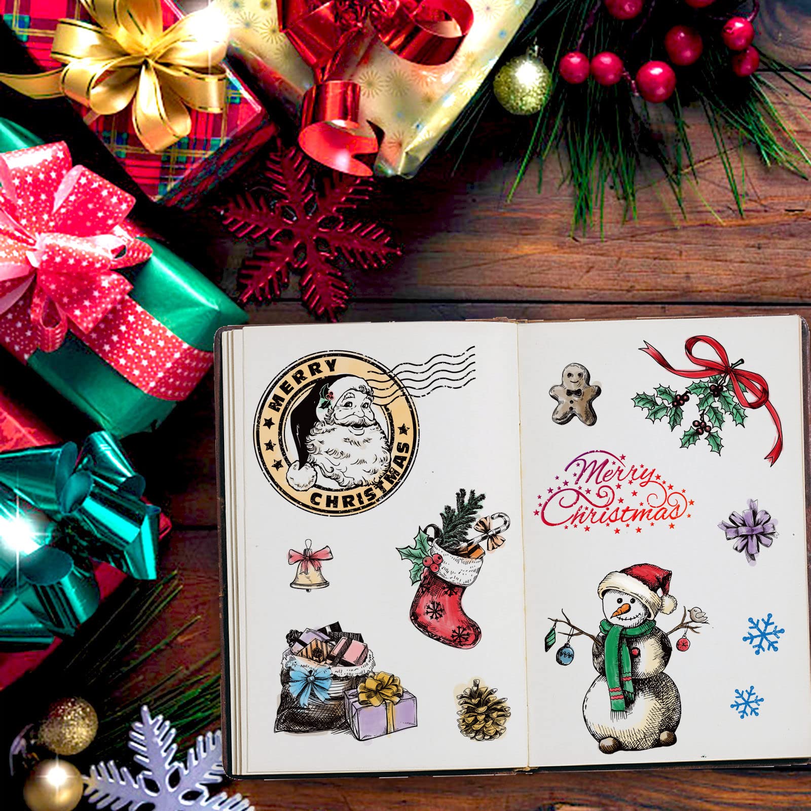 Timbri Natalizi In Silicone Timbri Trasparenti Di Buon Natale Per Carte