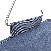 Vista 9 de Household Essentials Organizador colgante de mezcla de algodón con 3 estantes de almacenamiento, mezclilla