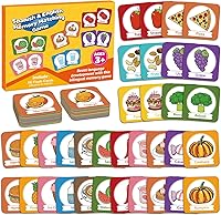 Vista 1 de Juego de tarjetas de memoria, juego de partidos para niños pequeños, aprender español para niños, tarjetas flash bilingües, juguetes de aprendizaje