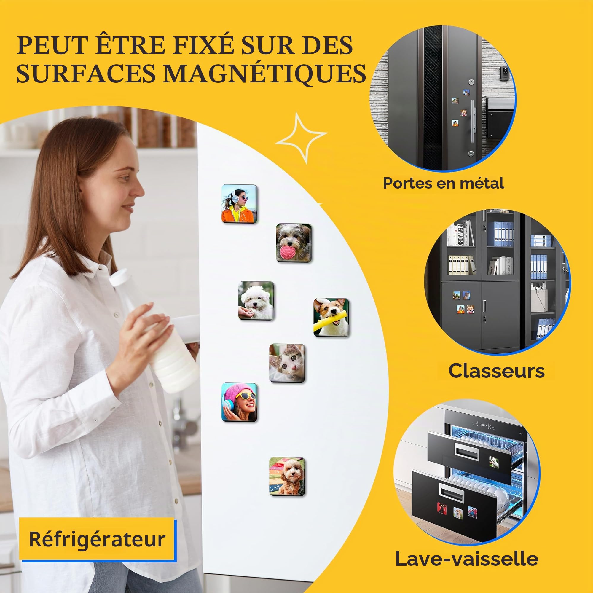 Autocollant pour réfrigérateur. KEYSAFER