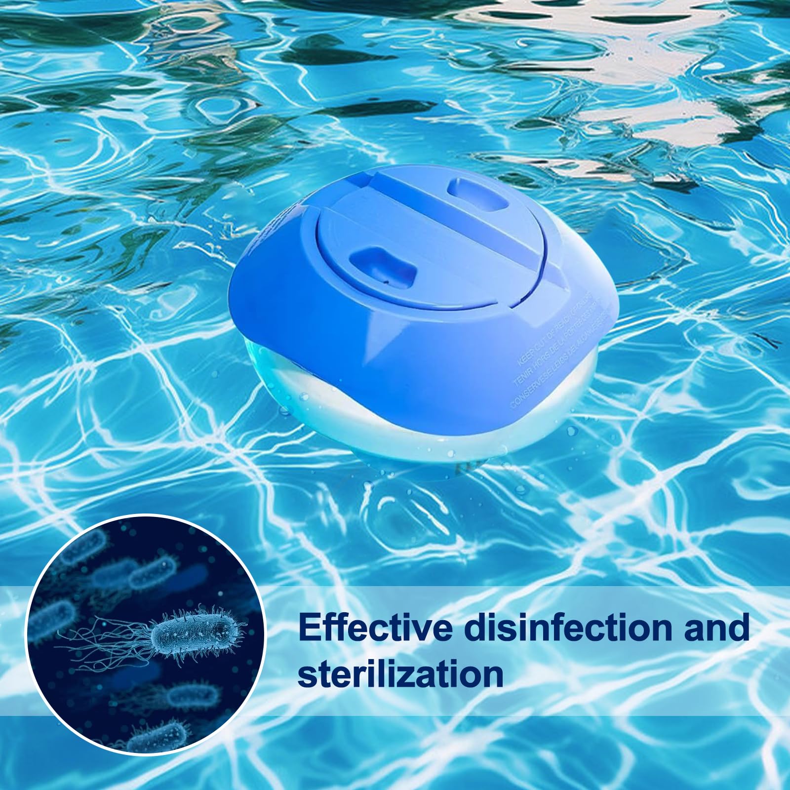 Diffuseur Flottant, Diffuseur Chlore Piscine, Flotteur Chlore Piscine, Distributeur Chlore Spa, Distributeur de Chlore Flottant pour Piscines, Bains à Remous, Spas, Fontaines