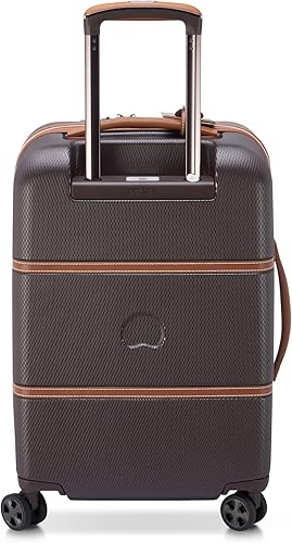 Miniatura 7 de DELSEY PARIS Chatelet Air 2.0 - Equipaje de cubierta dura con ruedas giratorias, Marrón chocolate, Maleta de mano de 20 pulg.