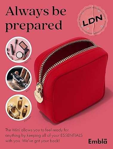 Miniatura 10 de Embla Bolsa de cosméticos  Bolsa de maquillaje, bolsa de viaje, bolsas de aseo lindo organizador de maquillaje, bolsas de nailon con cremallera,