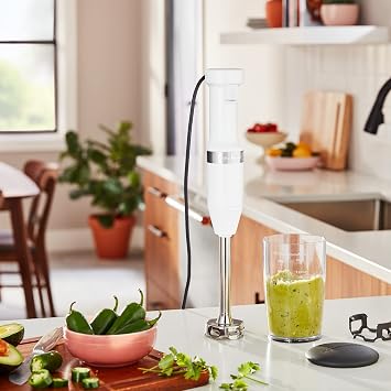 KitchenAid Variable Speed Corded Hand Blender KHBV53, White