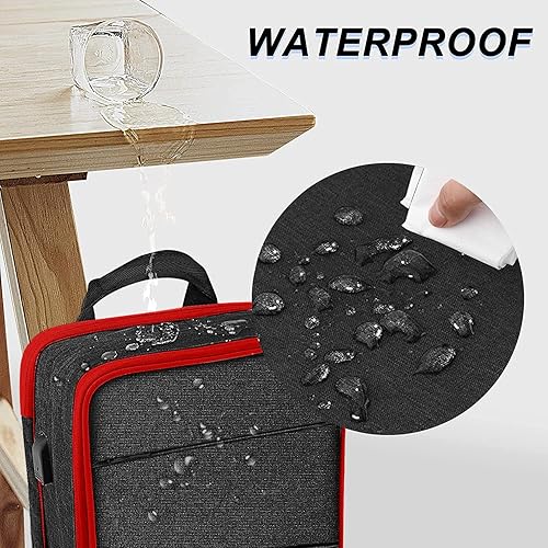 Miniatura 4 de ZINZ Mochila delgada y expandible para laptop, resistente al agua, compatible con MacBook AirPro de 13-14 pulgadas, XPS 13, Surface 13, 13.5