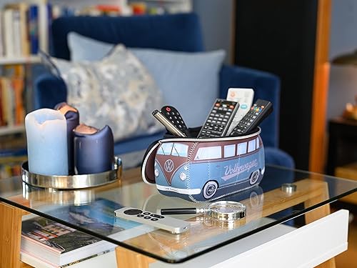 Miniatura 6 de BRISA VW Collection - Bolsa universal de neopreno Volkswagen para maquillaje, viajes, cosméticos en Samba Bus T1 Camper Van Design, GasolinaMarrón,