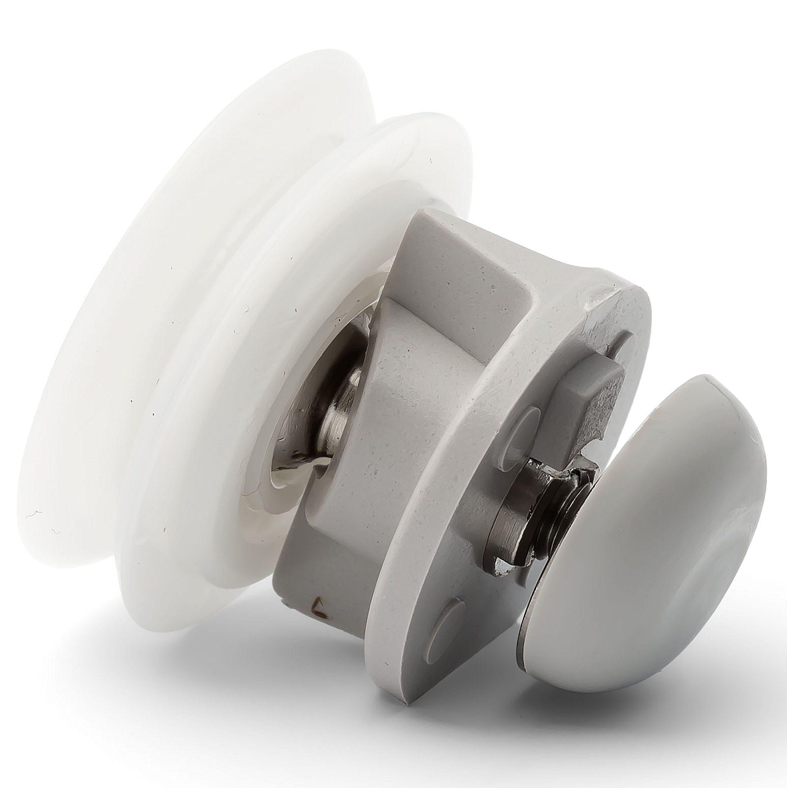 1 x Grooved/Circled Slot Top Roller/Runner/25mm Wheel ERM1
