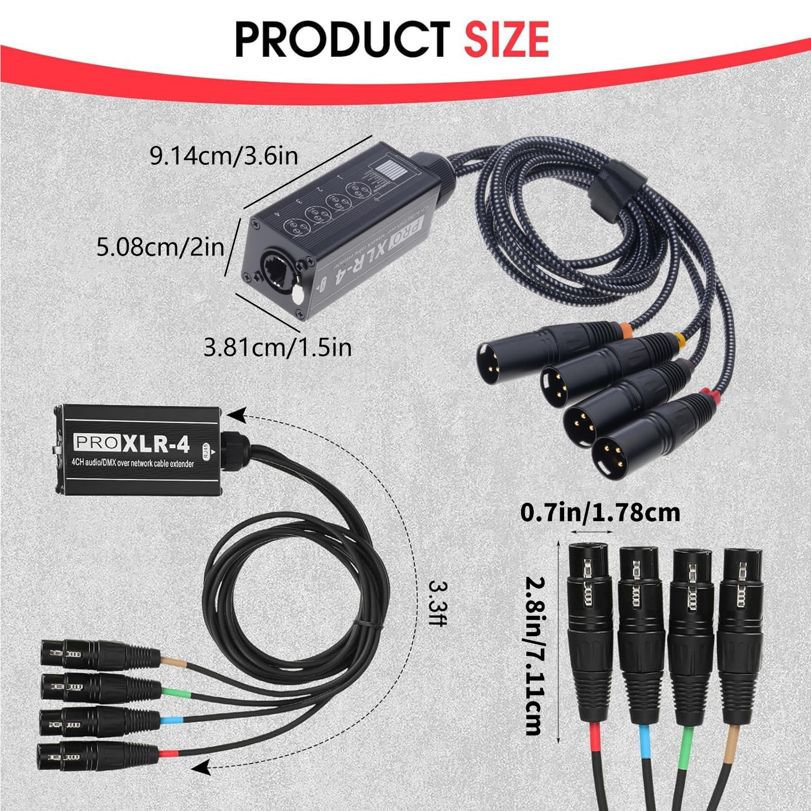 Boîte de réception multi-réseau RJ45, câble portable à 3, B