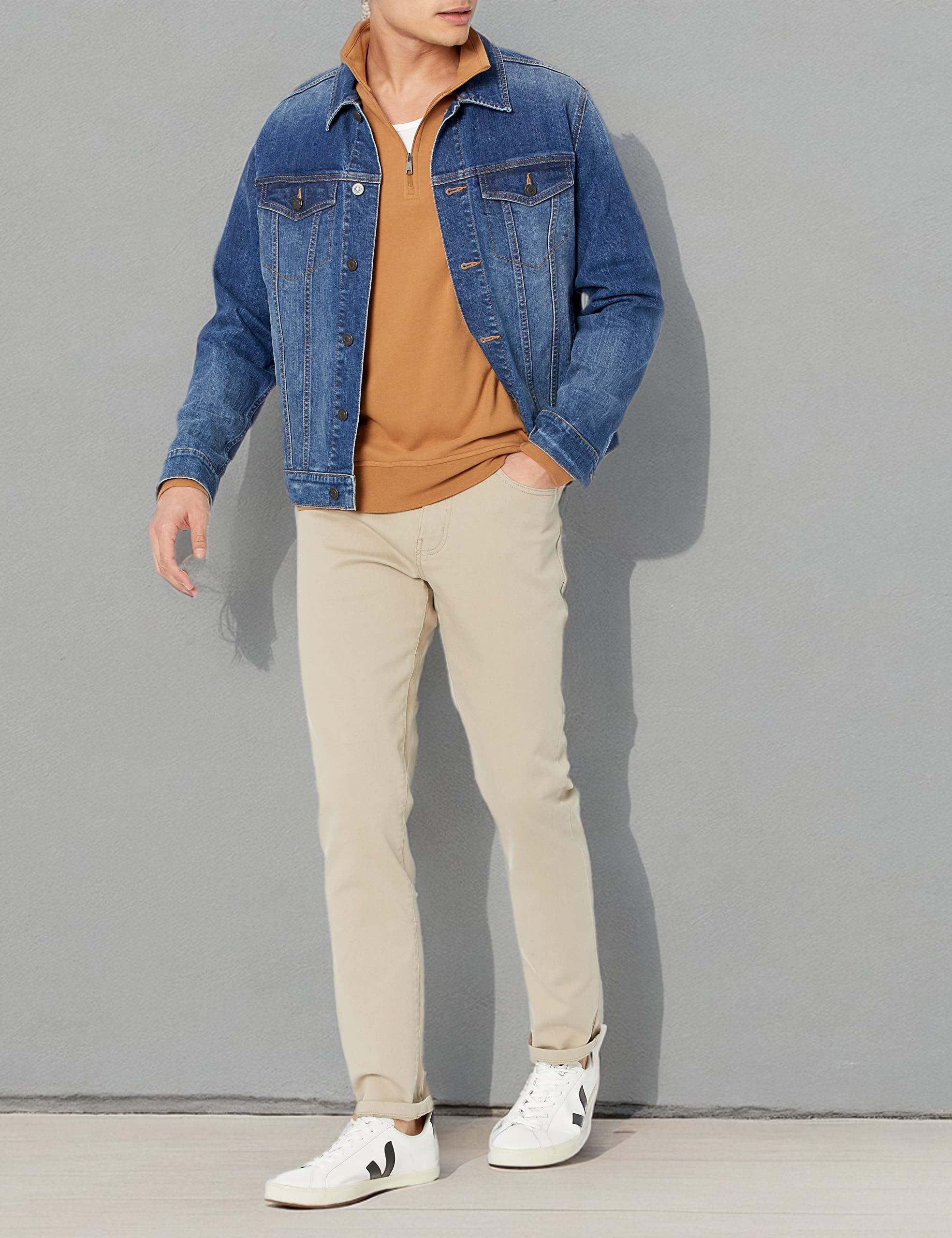 Amazon Essentials Hombre Vaqueros Ajustados - Colores interrumpidos — view 6