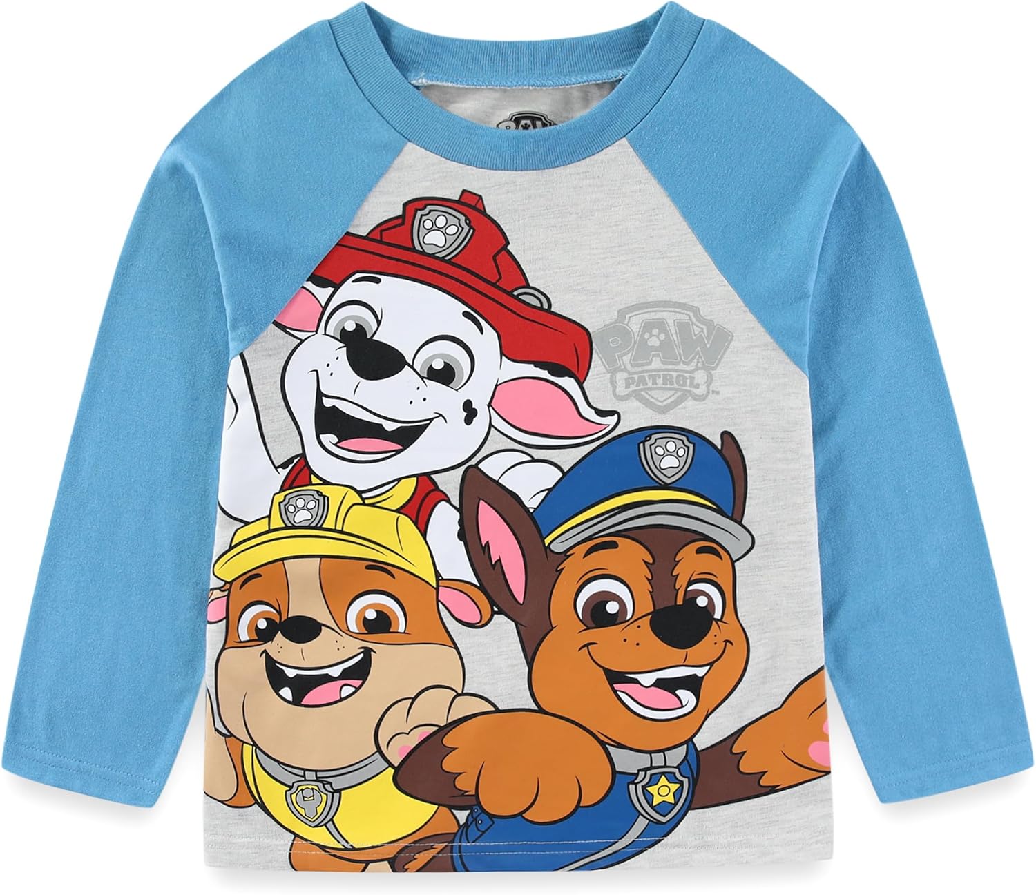 Paw Patrol Nickelodeon Boys 2-Piece Long Sleeve Shirt and French Terry Pants Set for Toddler and Big Kids - Image 2