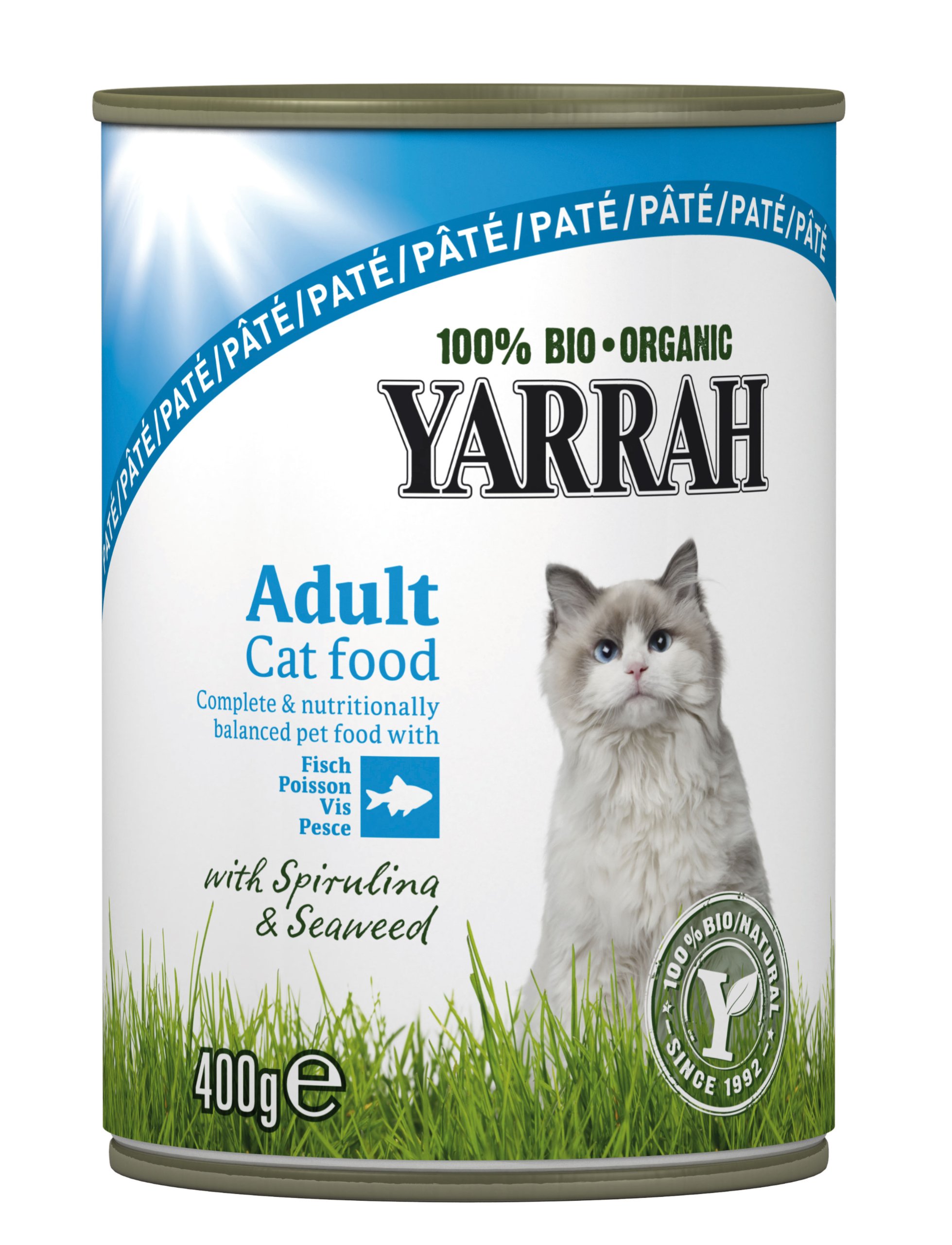 Yarrah Pate Con Pesce, 400 G, Cibo Biologico Per Gatti, Confezione Da 6 (6 X 0,4 Kg) - 4