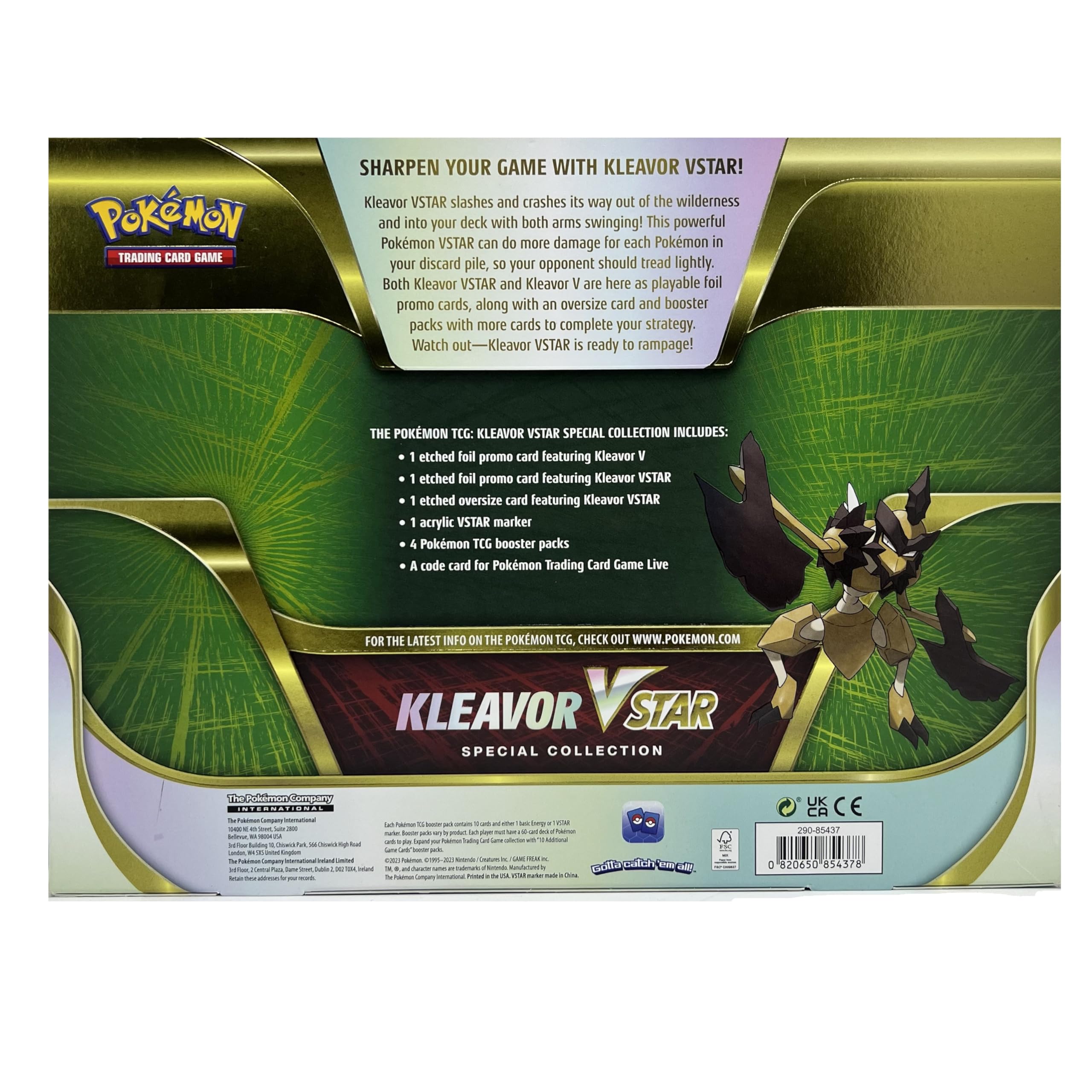 Amazon.com: Pokemon TCG: Kleavor VSTAR Special Collection : Toys