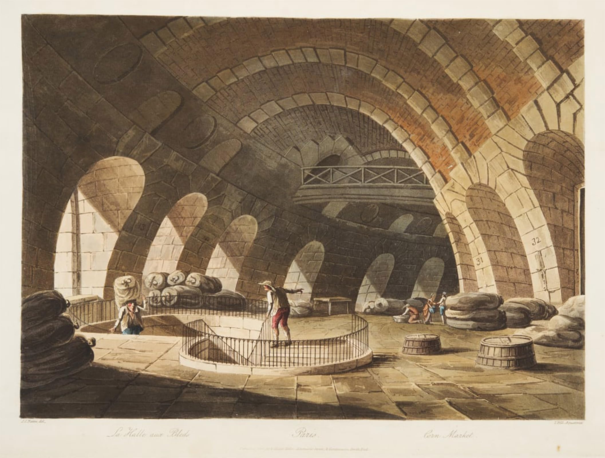 POSTERIIk Famous Animal Posters Vintage Picture Corn Market Illustration From Versailles by Claude Nattes Modern Wall Decor for Home Decor 60x90cm