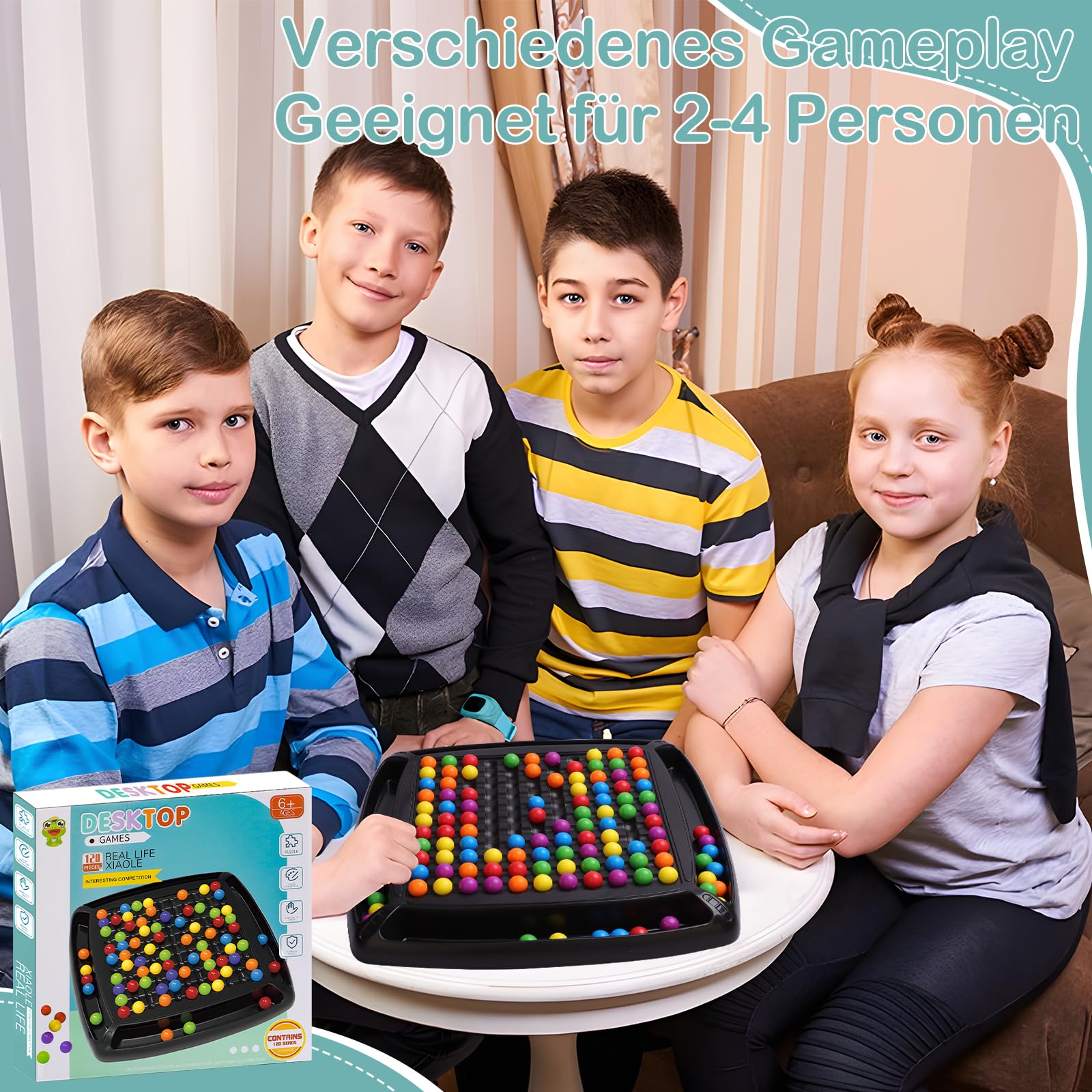 Pipihome Logik Spiele - Reaktionsspiel Mit 120 Bällen Für Erwachsene & Kinder