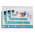 BRUSTRO Artists 25% Cotton Watercolour Paper, 300 GSM, Cold Pressed, A4 (Pack of 12), A3 (Pack of 6) & A5 (Pack of 24) |