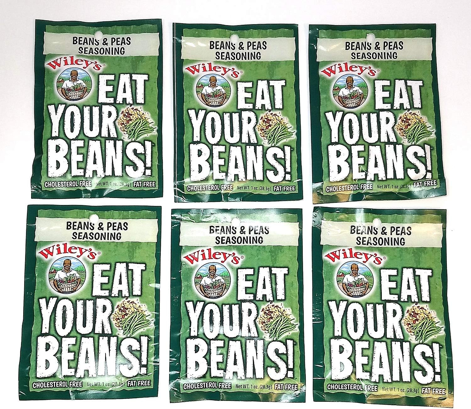Wiley's Beans and Peas Seasonings -6 (SIX) Packets
