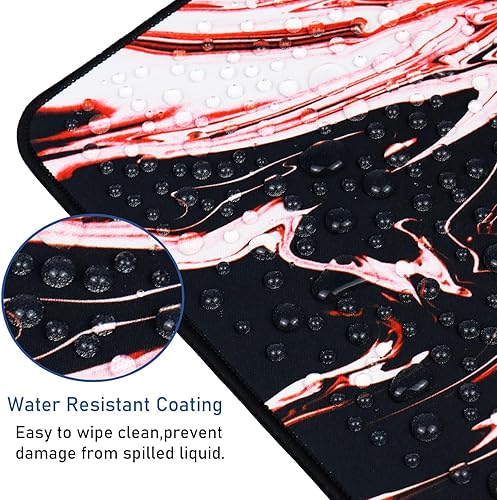 Vista 89 de Alfombrilla de mouse grande para juegos, 31.5 x 15.7 x 0.12 pulgadas, alfombrilla de mouse extendida, antideslizante, resistente a derrames