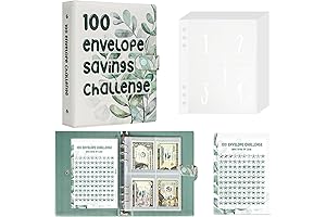 Saving Binder with Cash Envelopes
