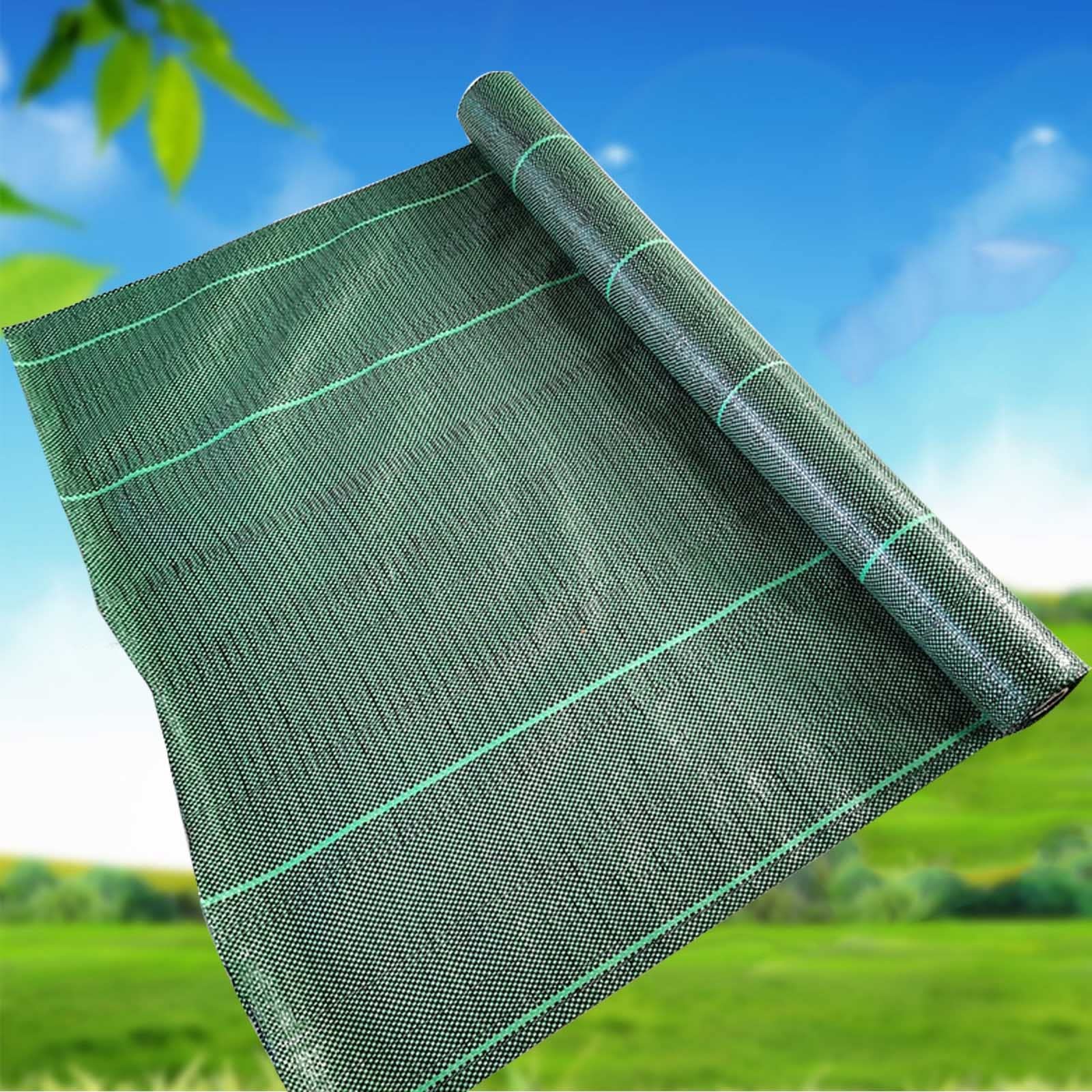 Tela de Paisaje de Barrera contra malezas, Tela de Entrada Resistente, geotextil para macizos de Flores, Tela geotextil para contrapiso (tamaño: 4 x 40 pies)