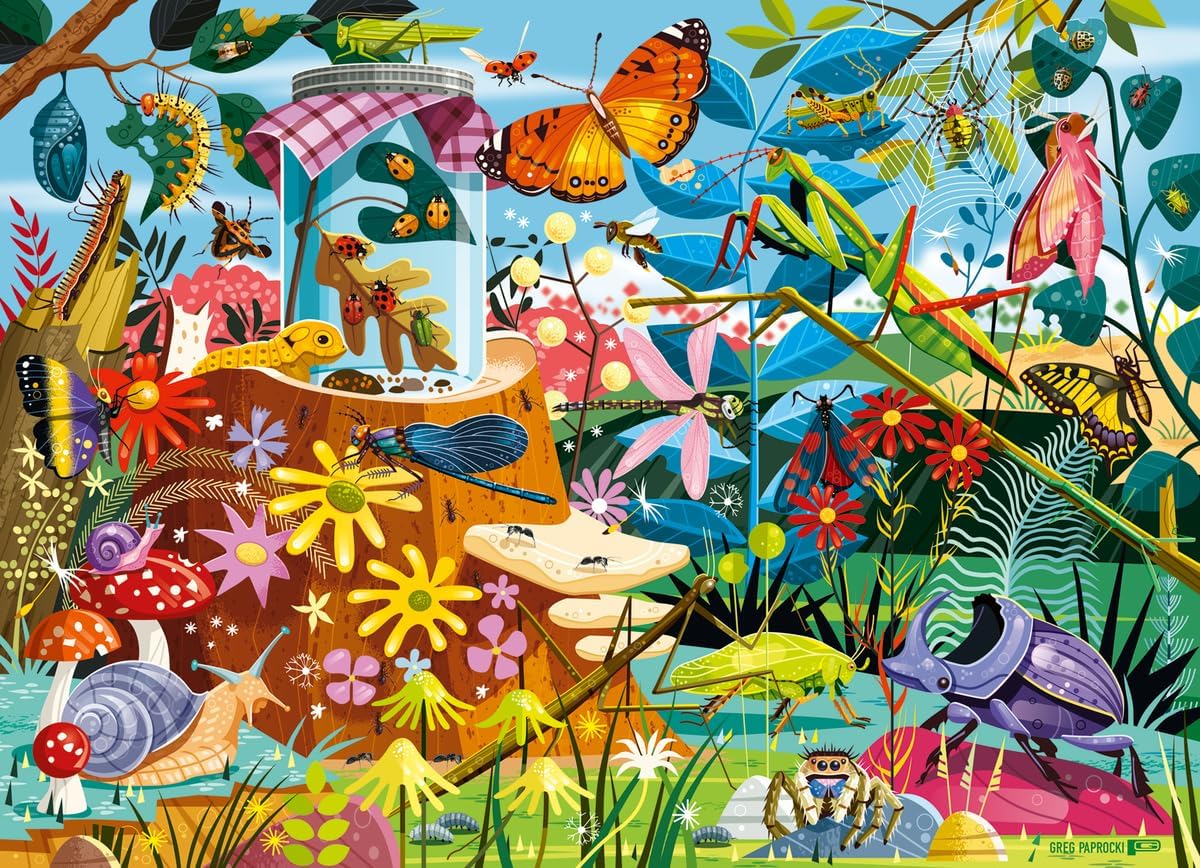 Ravensburger Backyard Bug World - 60 Piece Jigsaw Puzzle for Kids | Explore Nature’s Wonders | Promotes Problem Solving Skills | Sustainable and Durable