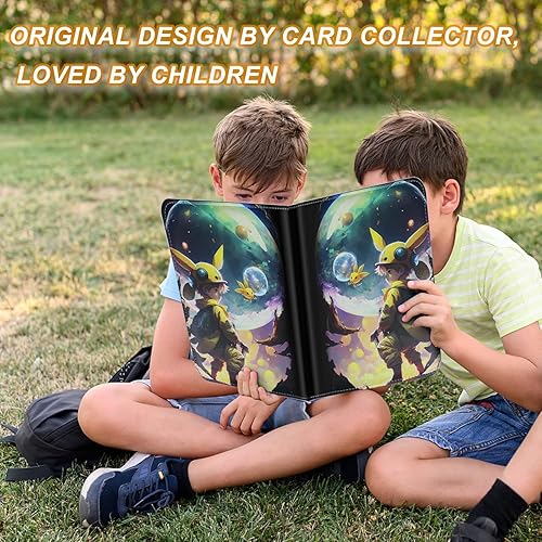 Miniatura 3 de Carpeta de tarjetas coleccionables de 9 bolsillos, 50 fundas desmontables, álbum de colección de tarjetas compatibles para tarjetas intercambiables,