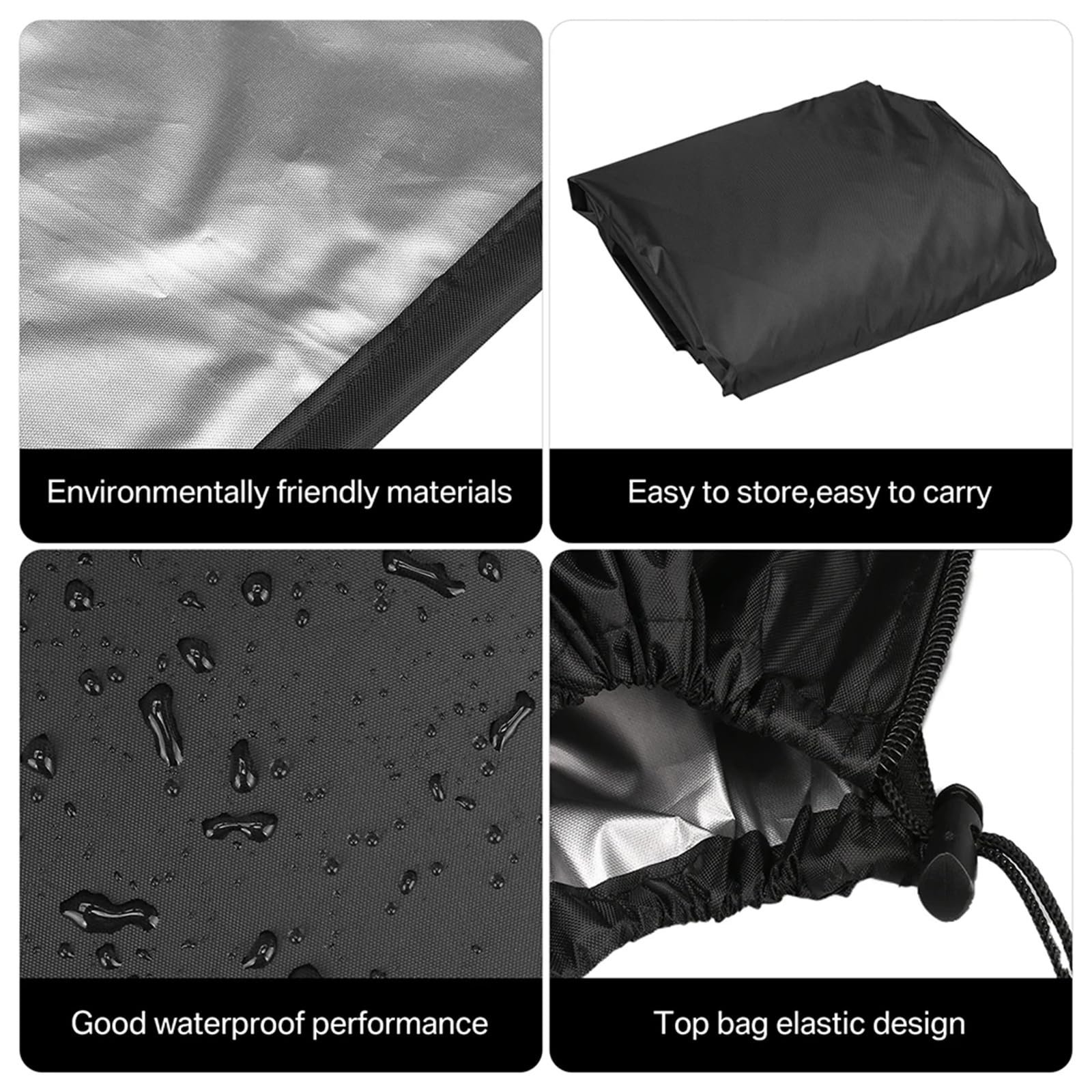 Patio Egg Chair Cover with Zipper Durable Large Hanging Swing Chair Covers Waterproof Heavy Duty Weather Resisatnt Outdoor Hanging Chair Cover, Black, 75 x 45 inch