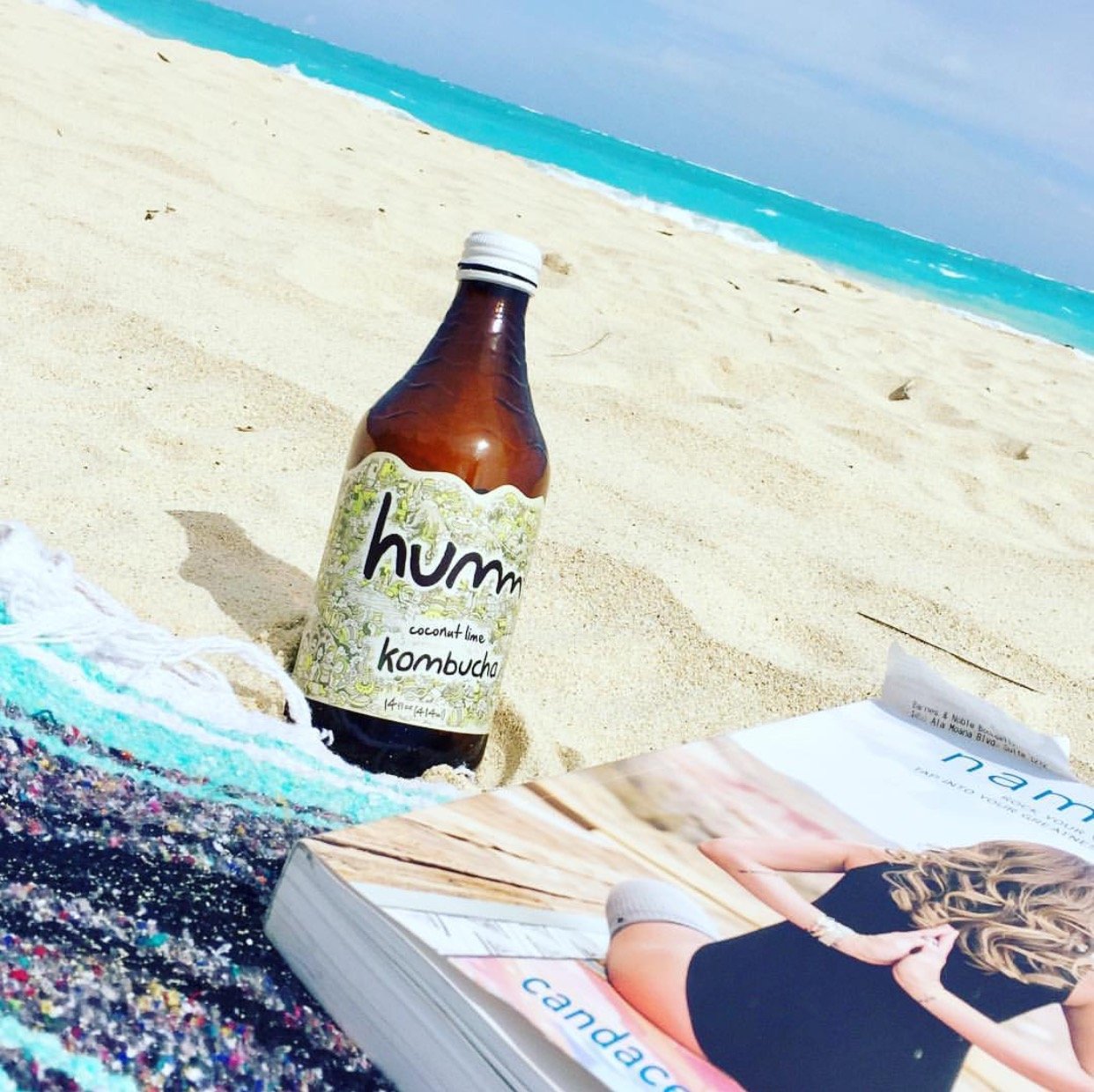 Humm Kombucha, Coconut Lime, 14 fl oz