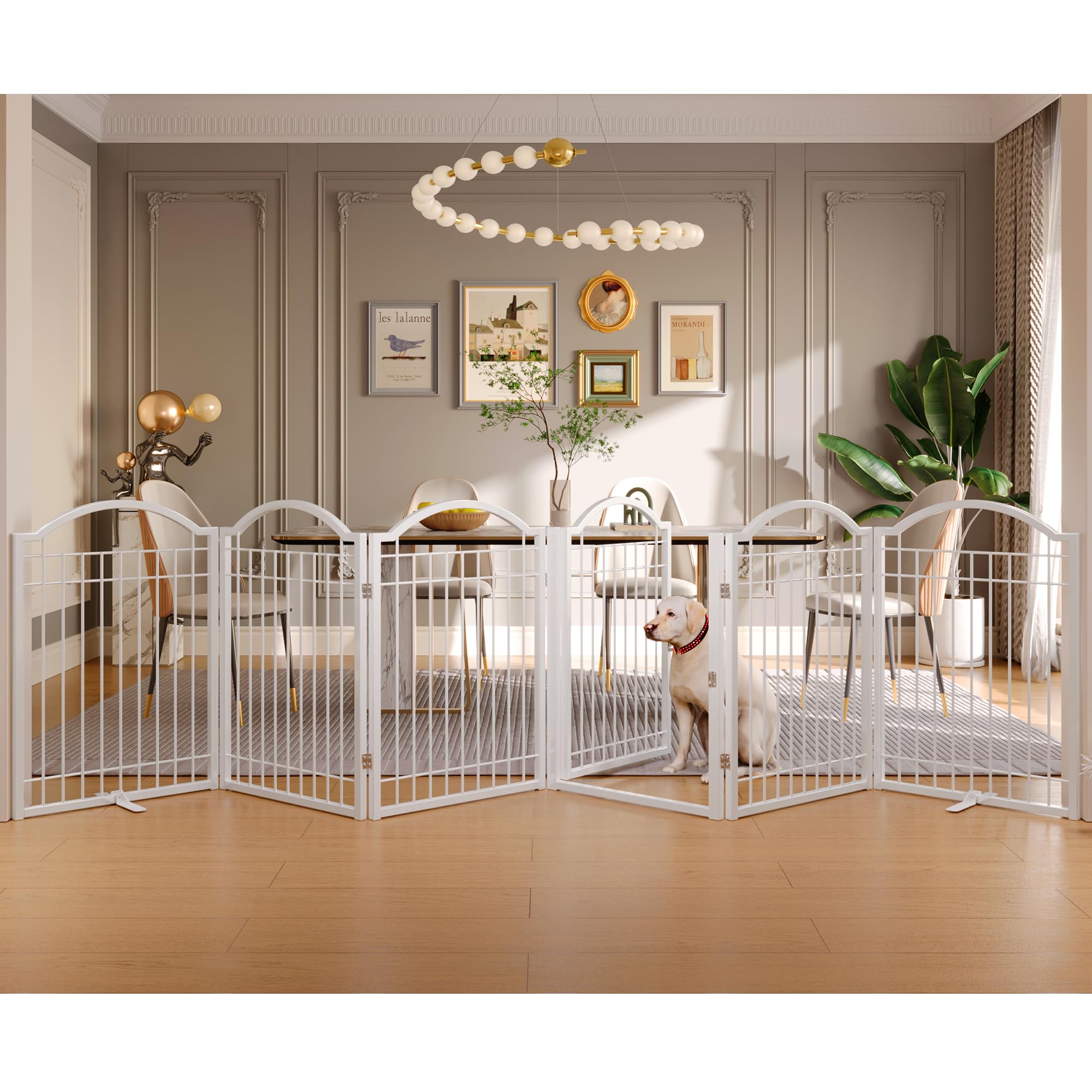 お取り置きです。DAC Beyond Hana's Gate Amazon.com: BHG Metal No-Assembly Freestanding Dog Gate with Door
