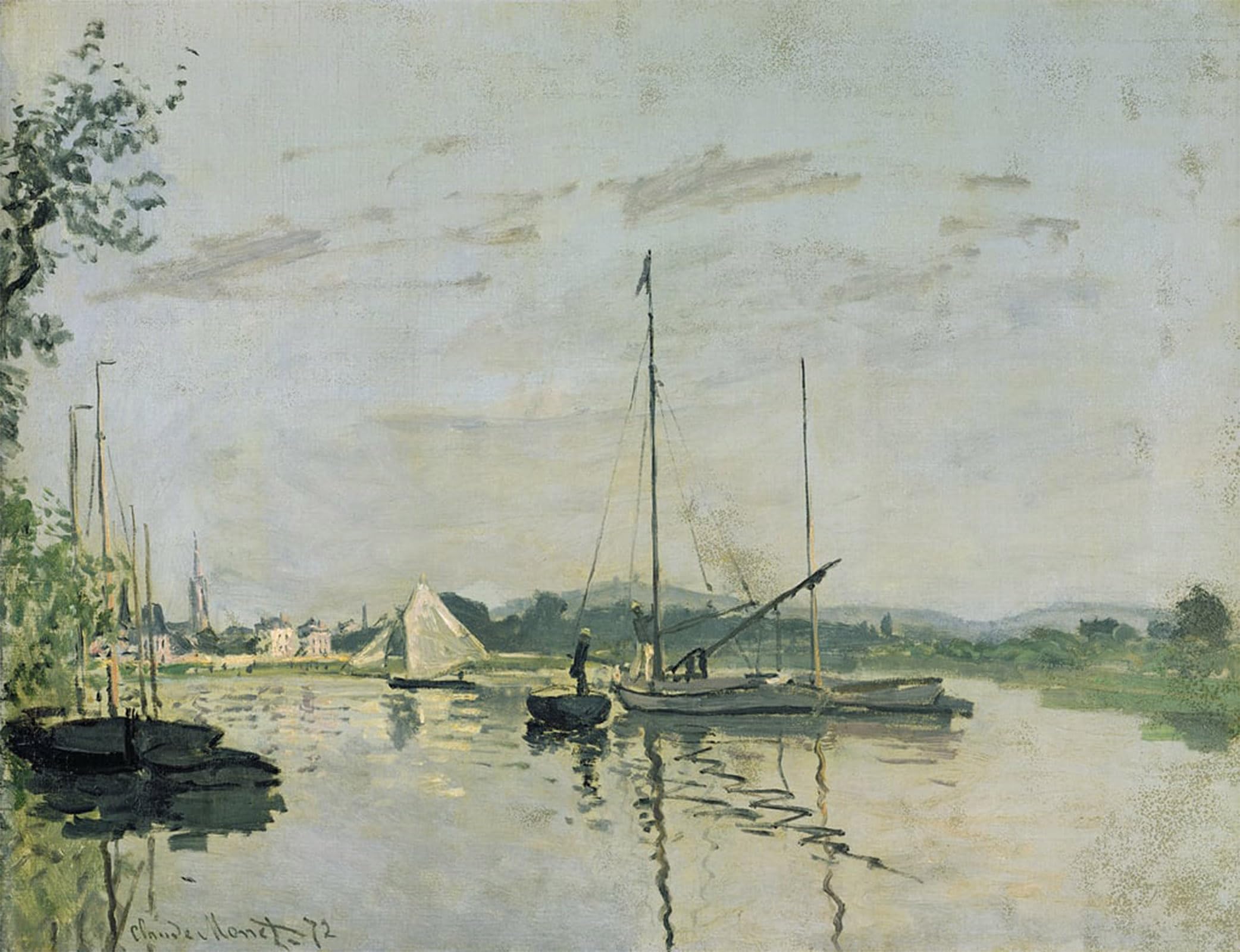 Pintura decorativa de Claude Monet para la decoración de la sala de estar moderna 5