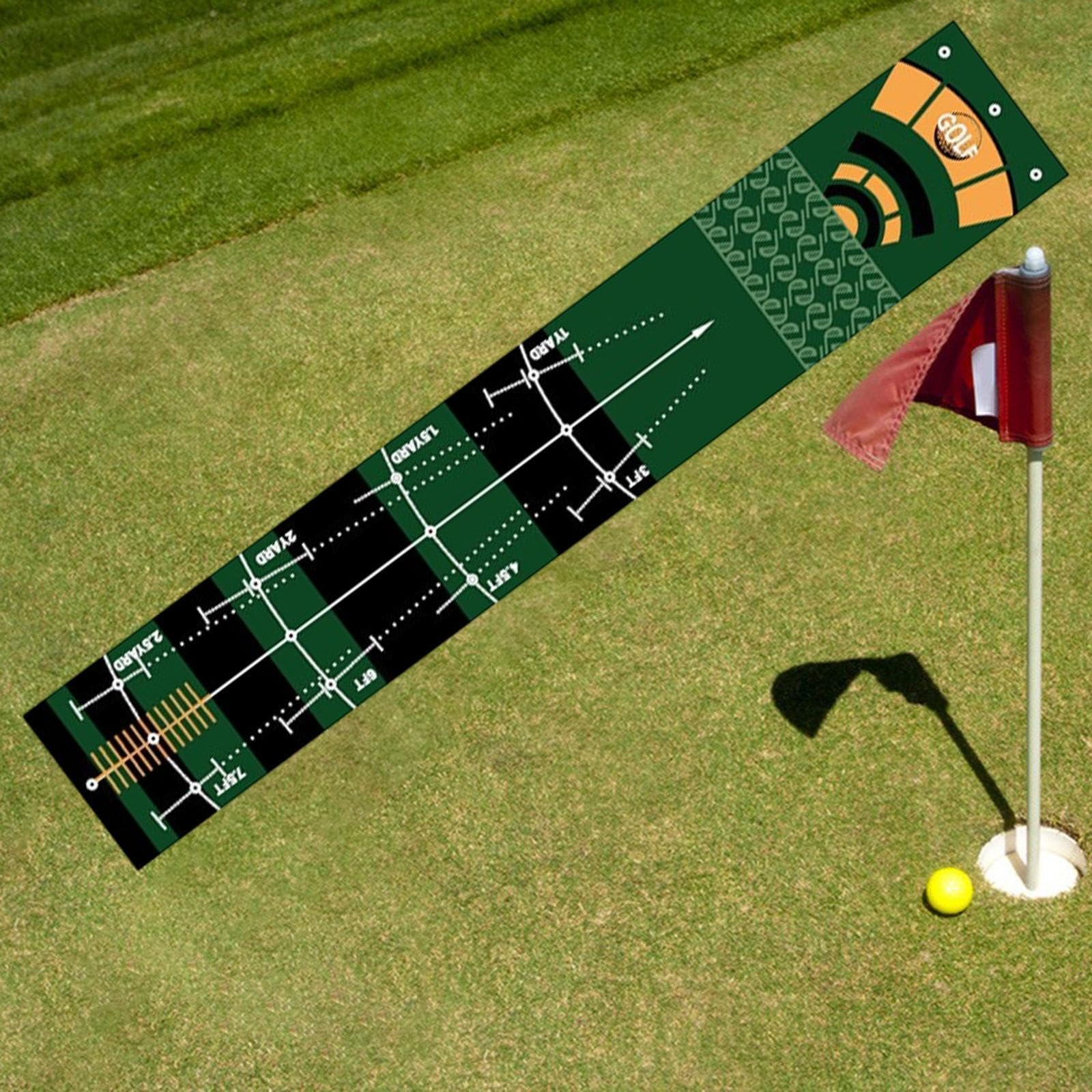 Generic Tapis de Putting de Golf, Entraînement Au Putter de Golf, Tapis de Frappe Léger, équipement D'aide à L'entraînement, Amélioration des Compéten