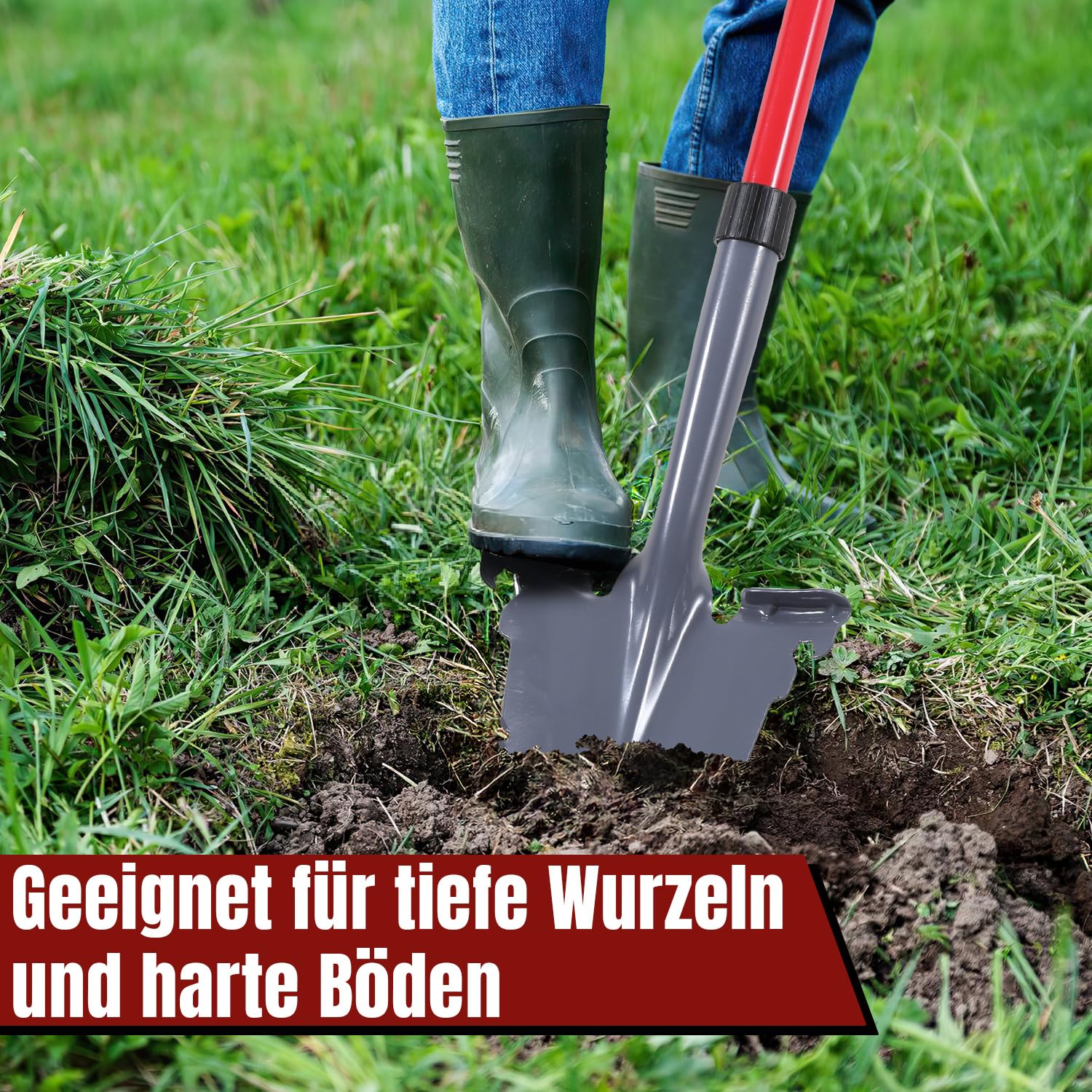 Łopatka drenażowa z zębami piły, rozkładana łopata ogrodowa 114