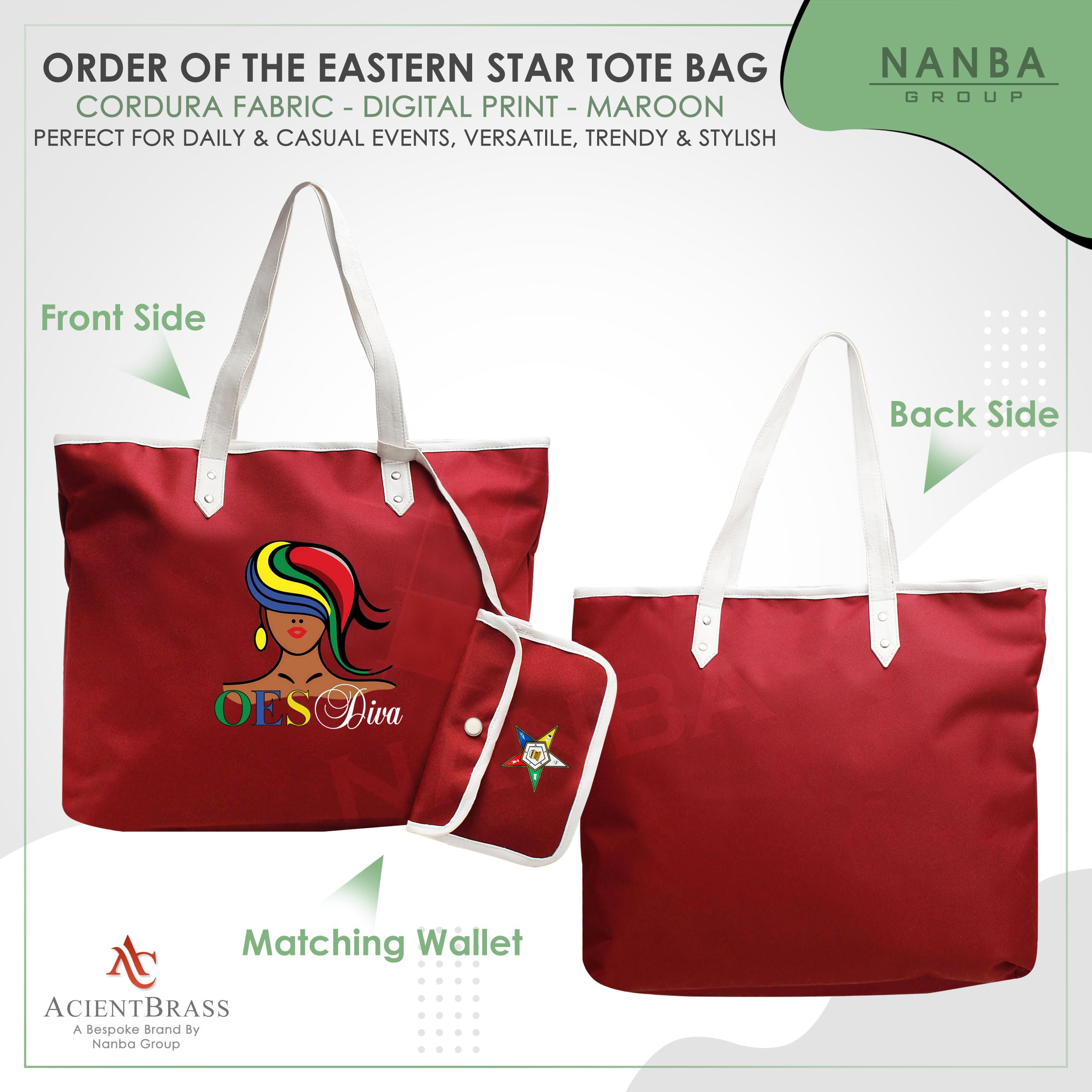 Order of the Eastern Star Tote Bag - OES Diva Design