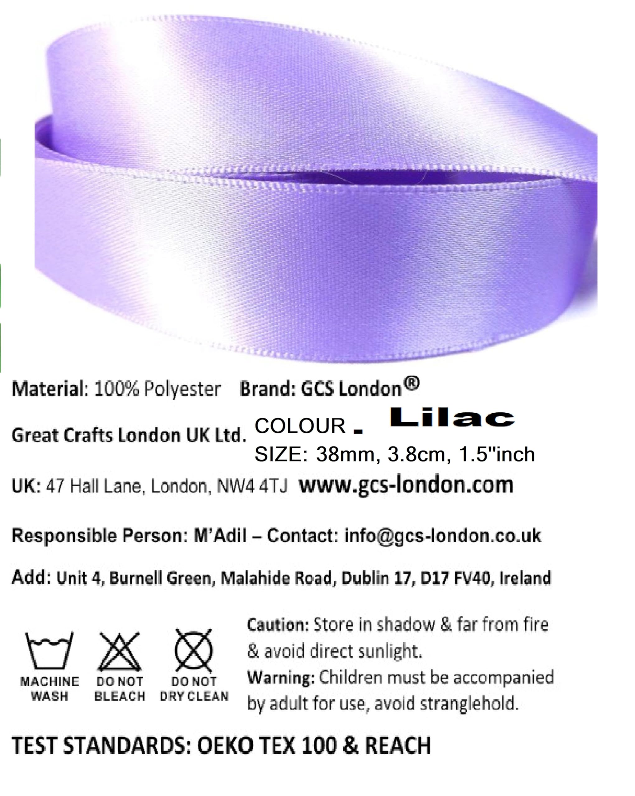 Double Sided Satin Ribbon 25mm x 10 Meters (Off White) for Gifts Wrap Sew Party, Decorations Events Dress Wedding Christmas Crafts, Bows Car, Balloons Hairs, DIY, Bouquets, Cake More — view 277