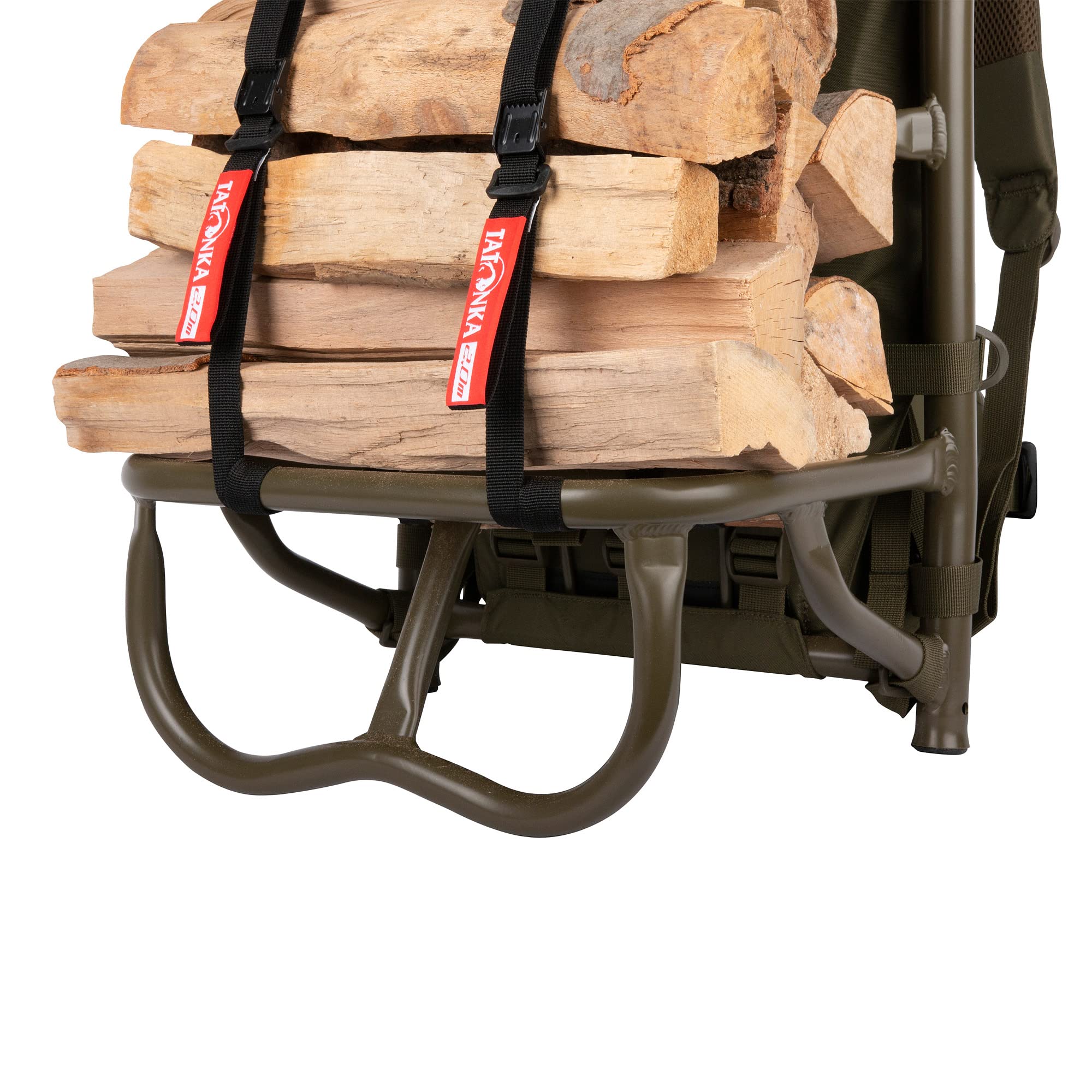 Tatonka Lastenkraxe - Kraxe mit verstellbarem Tragesystem & Packriemen Easy Strap 18mm / 2m - Zwei Spanngurte mit Metallschließe - 1,8 cm breit und 200 cm lang