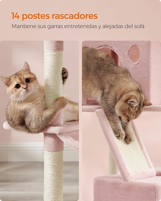 Foto 6 de 8 de Feandrea Rascador para Gatos Grandes, 203.5 cm de Altura