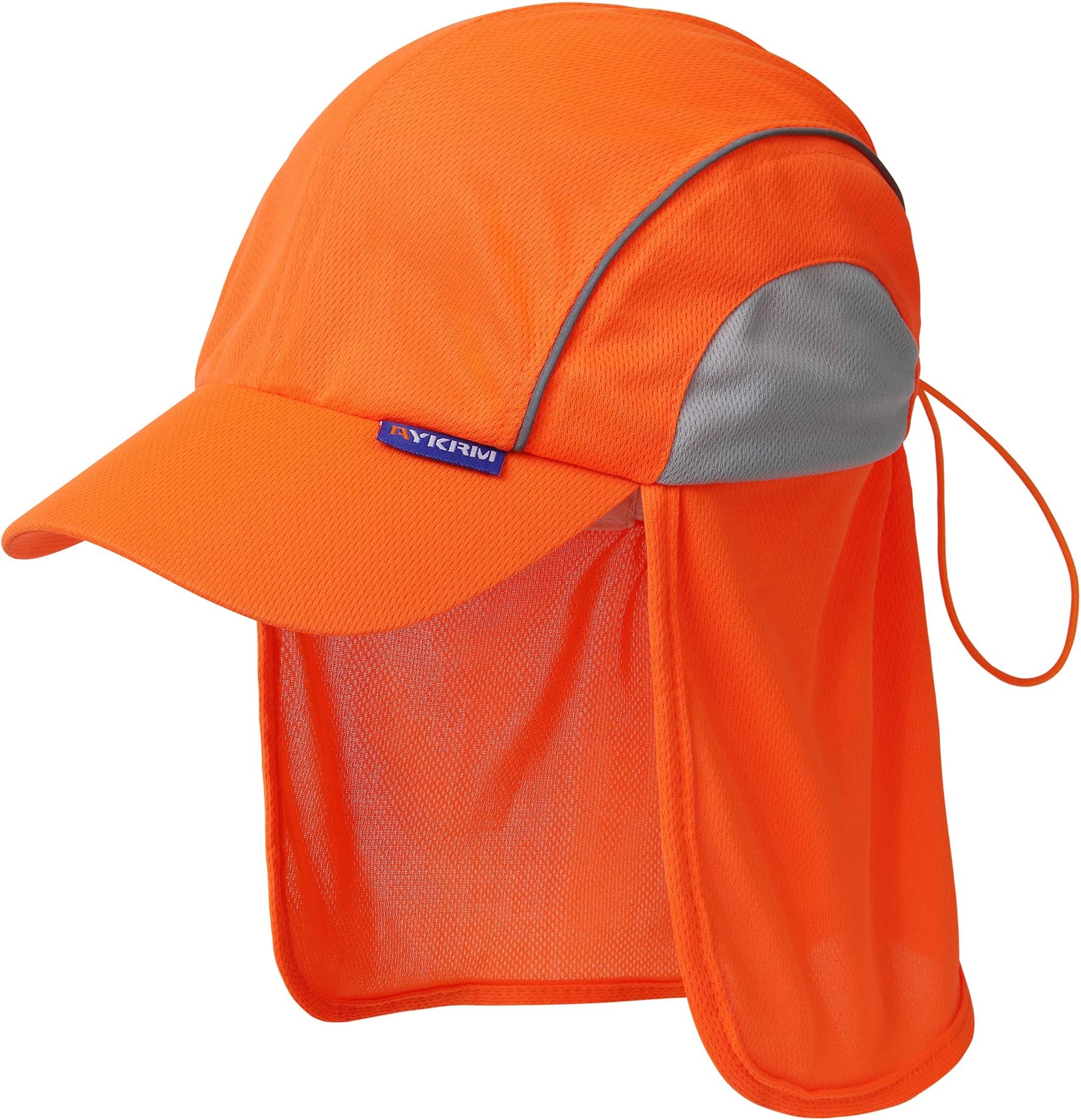 Summer Breathable Orange work hat High Visibility Legionnaires Cap/Reflective hat