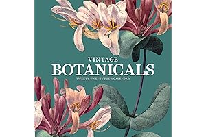 2024 Rifle Paper Co. Vintage Botanicals Wall Calendar: Delicate Floral Designs for Effortless Scheduling