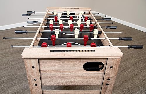 Miniatura 15 de Hathaway Madison - Mesa multijuego 6 en 1 de 54 pulgadas, ideal para salas de juegos familiares, incluye billar, futbolín, hockey deslizante, tenis