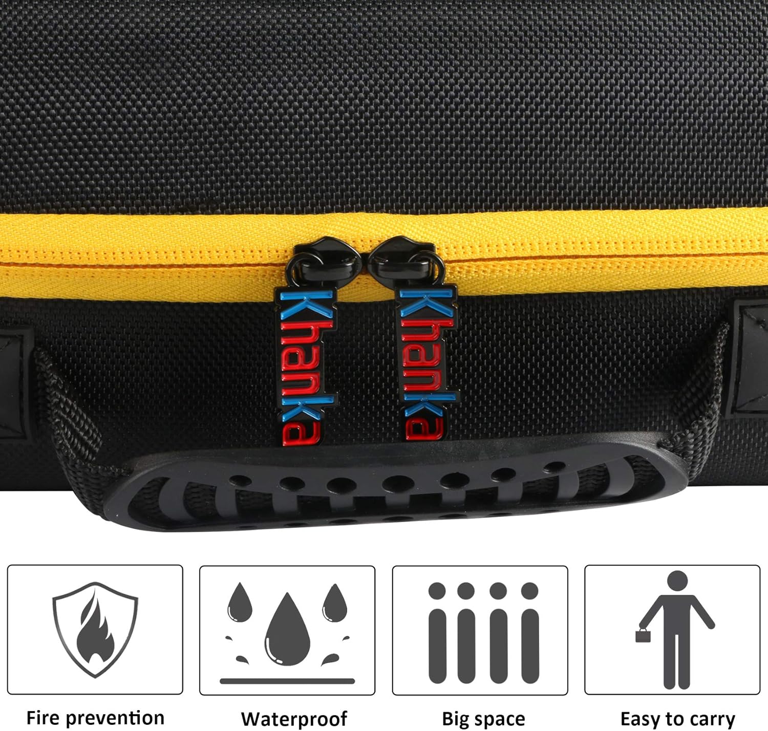 khanka Hard Case for Dewalt Jobsite Pro Water-Resistant Portable Wearable Speaker + Hard Case for DEWALT 20V MAX* Finish Nailer Angled 16GA (DCN660B), Case Only