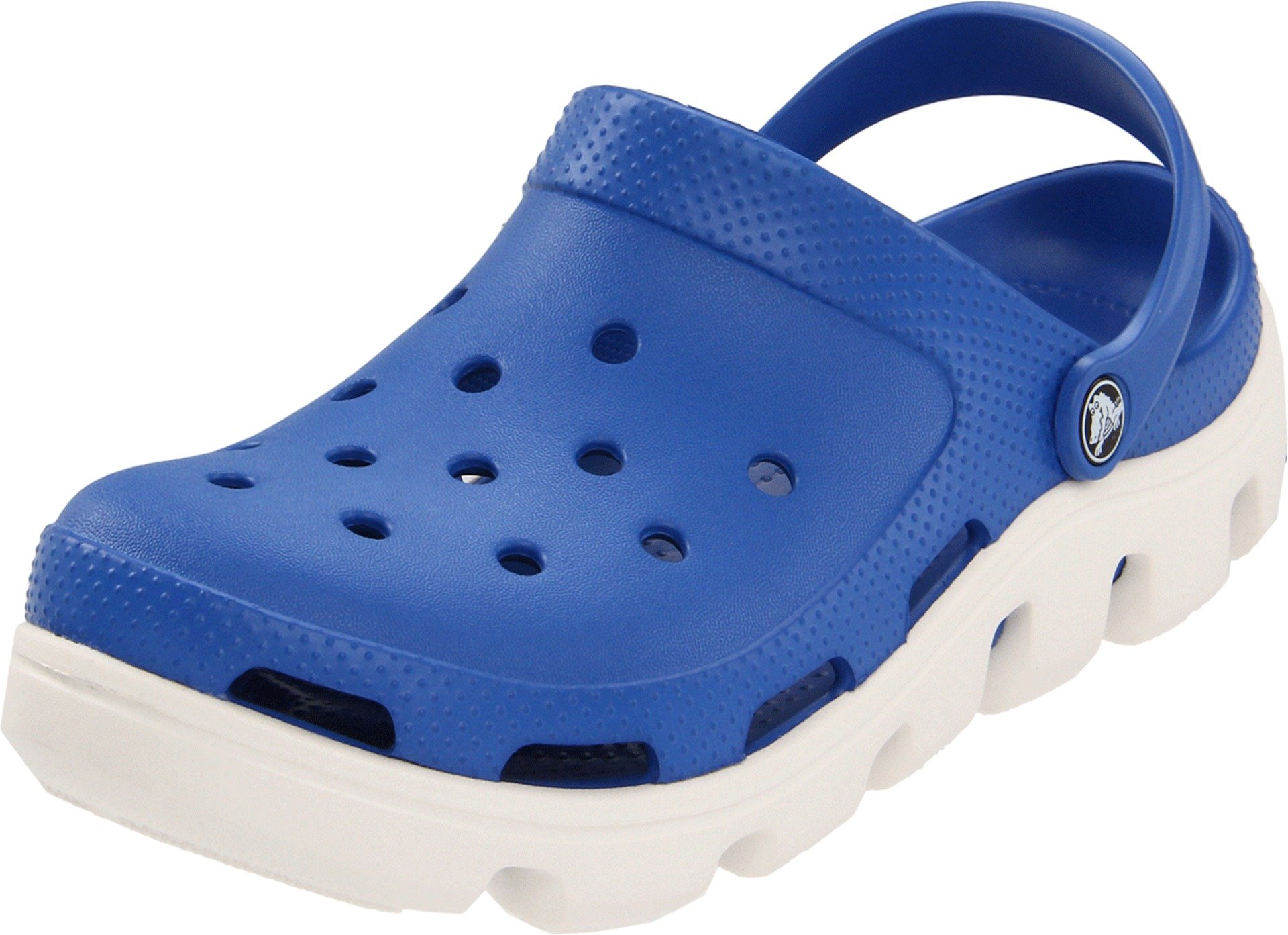 Crocs Unisex-Adult Duet Sport Clog, Sea Blue/Oyster, 13 Men/15 Women