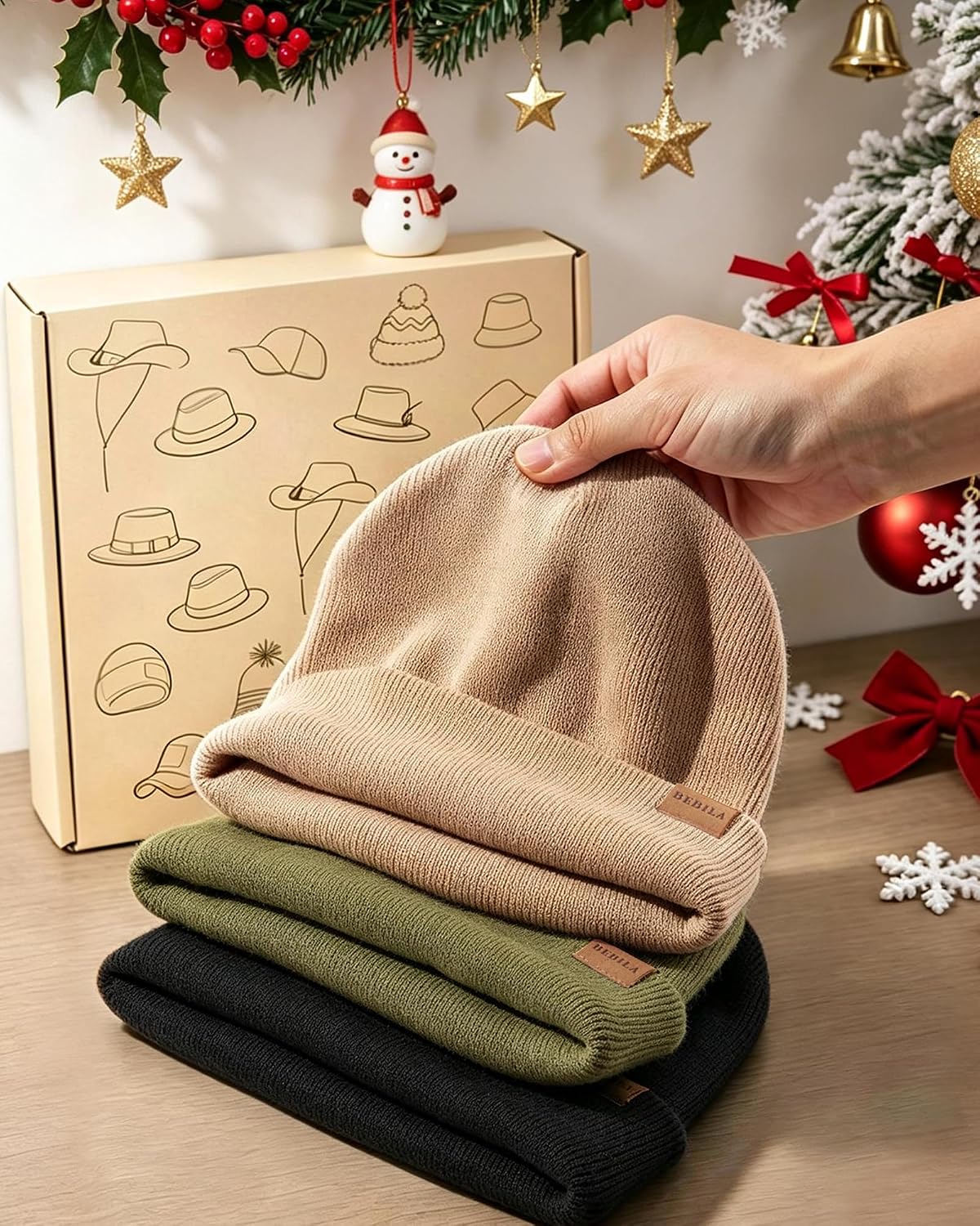 Baby Beanie Toddler Infant Winter Hats kids Warm Knit Caps for Boys Girls