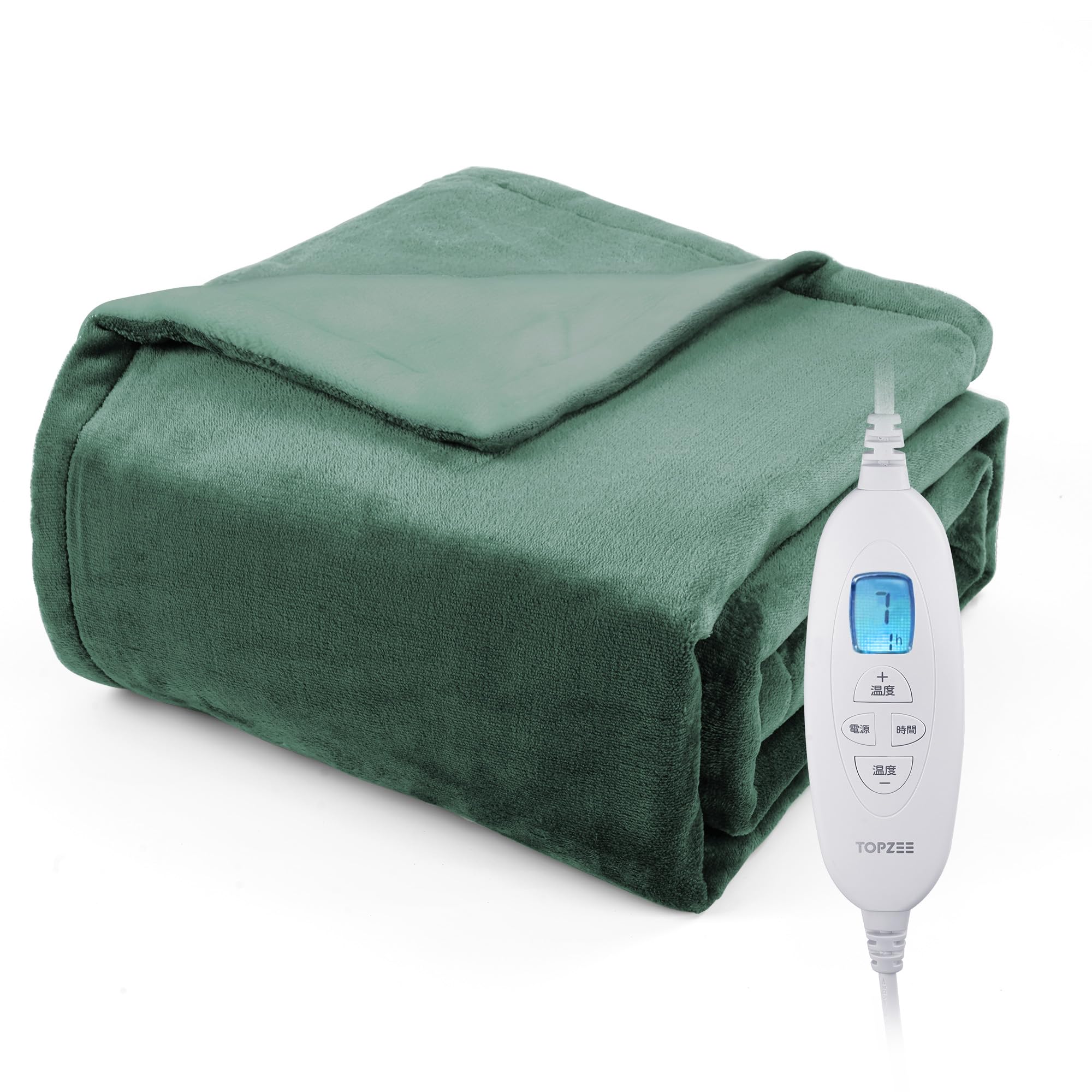 Amazon.co.jp : TOPZEE 電気毛布 掛け敷き兼用 188×130cm ダニ退治 10