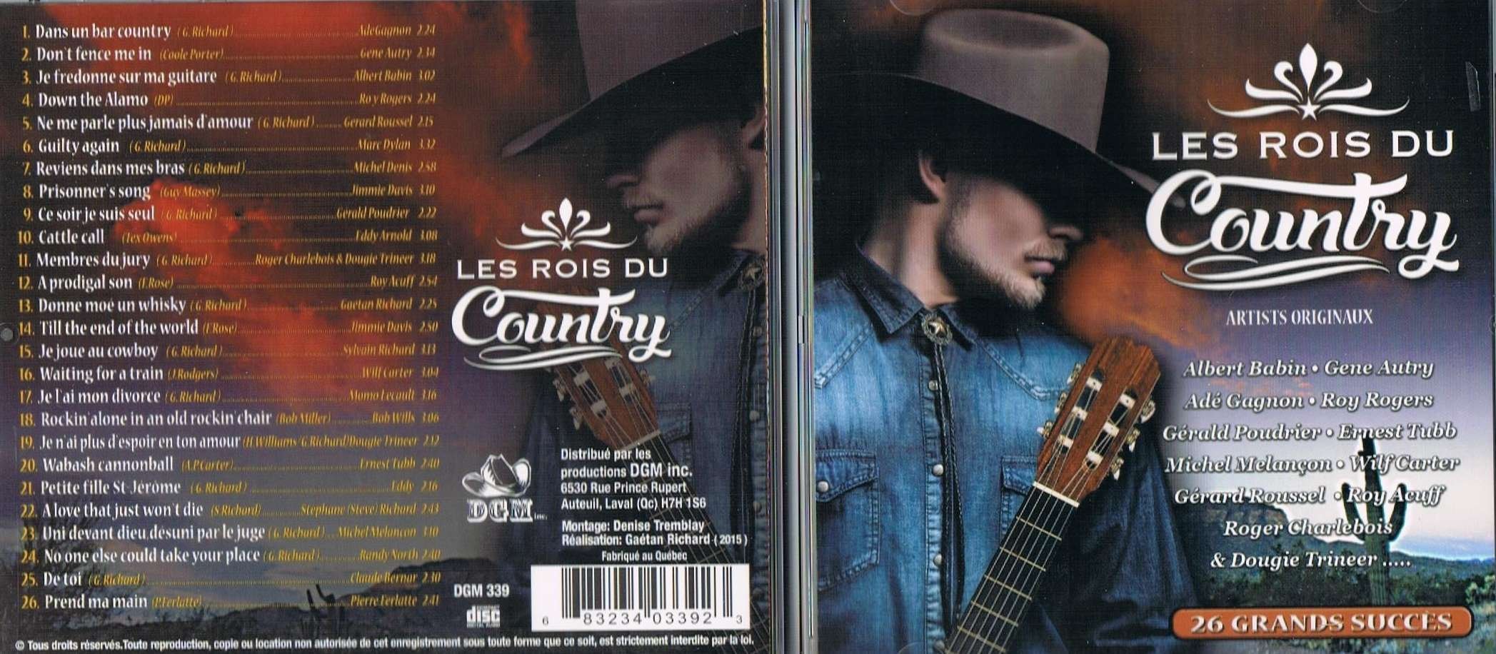 Les Rois Du Country - 26 Grands Succes [Audio CD]