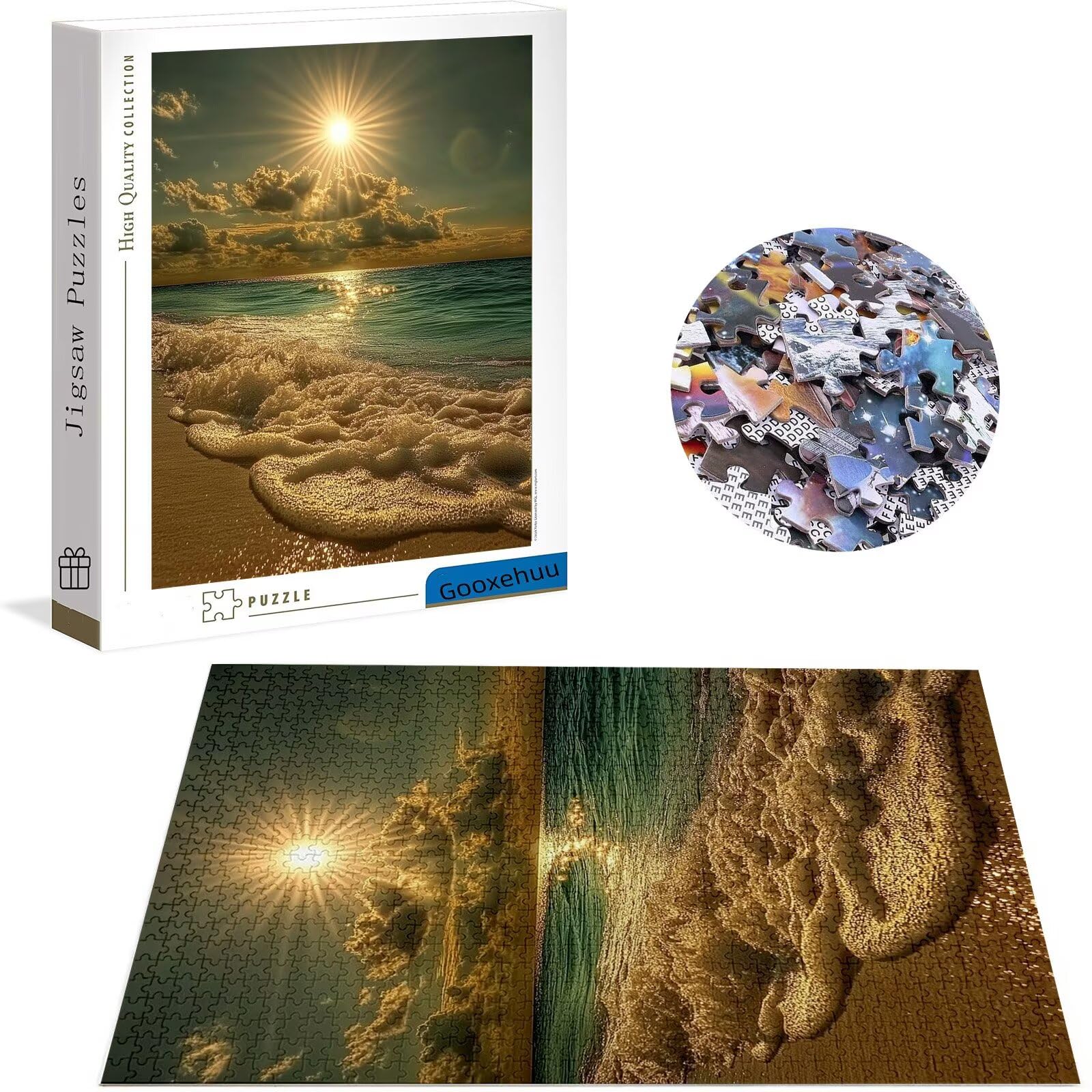 Puzzle 5000 elementów dla dorosłych, 5000 elementów, puzzle o zachodzie słońca, gry edukacyjne, drewniane puzzle, krajobraz, puzzle, prezenty dla nastoletnich chłopców w wieku 14-16 lat, 156 x 105 cm
